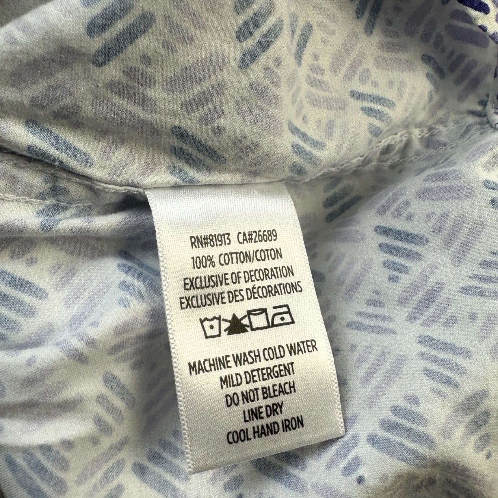 Robert Graham Robert Graham Shirt Mens XL Purple Button-Up Geometric Short Sleeve Casual Classic Fit Size US XL / EU 56 / 4 - 7 Thumbnail