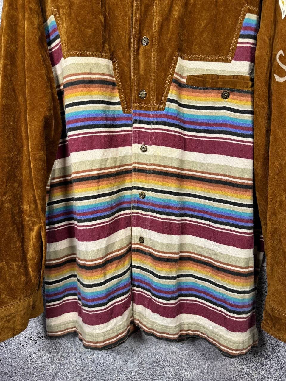 Spinash RARE SPINASH Western Flannel Cowboy Cut Aztec Shirt Size US XL / EU 56 / 4 - 4 Thumbnail