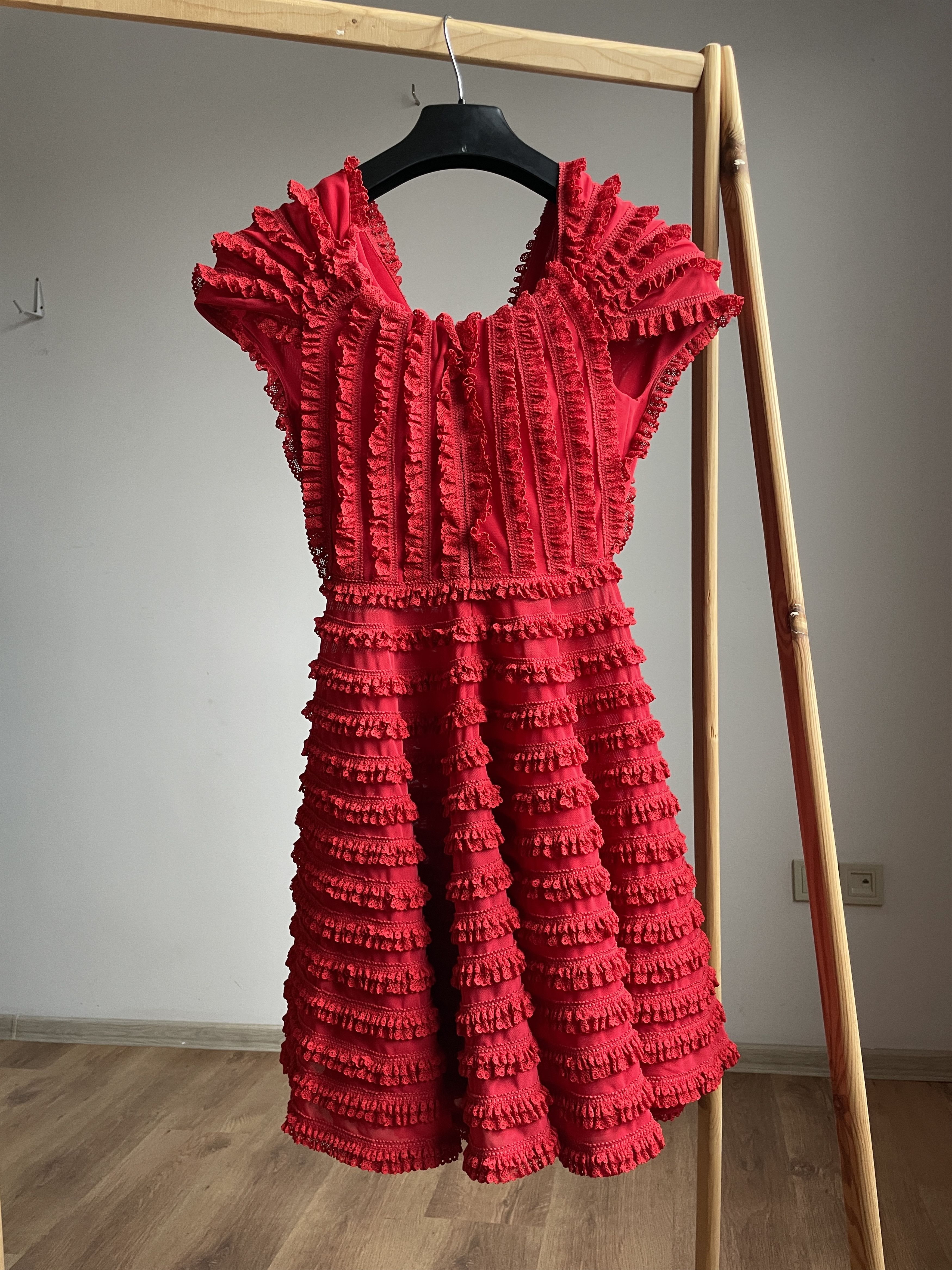 Other Emilio de la Morena Stretch Ruffle Dress Size UK 6 Size XS / US 0-2 / IT 36-38 - 2 Thumbnail