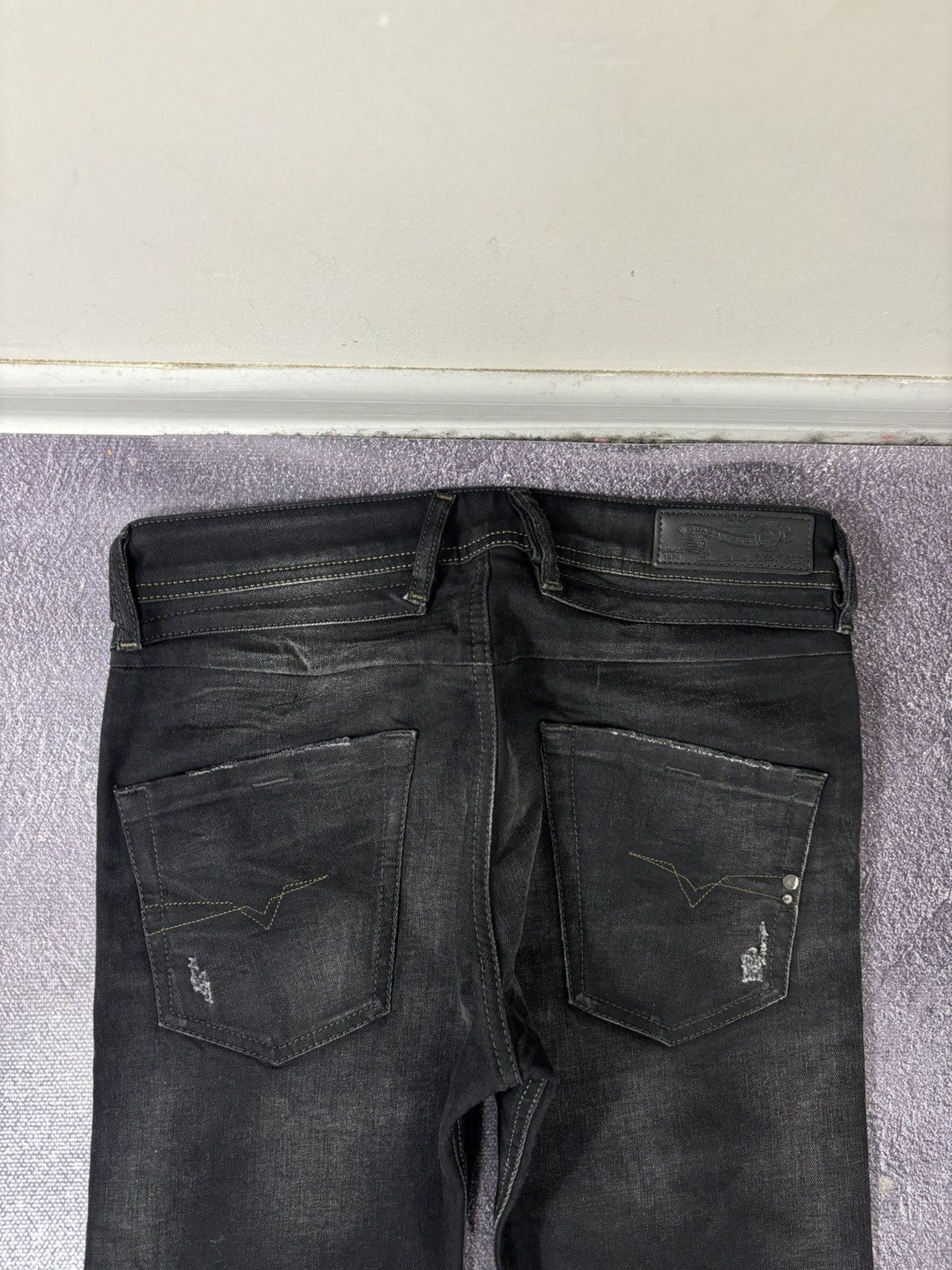 Diesel Diesel Belther NWT Regular Slim Hype Black Denim Jeans Size US 28 / EU 44 - 18 Thumbnail