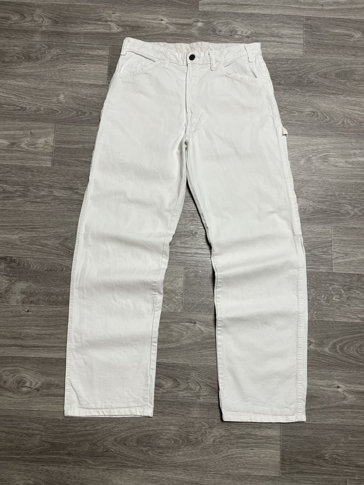 Dickies Vintage Dickies White Carpenter Pants SK8 Y2K Streetwear Size US 32 / EU 48 - 2 Thumbnail