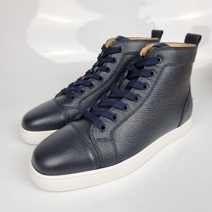 Christian Louboutin, Shoes, Louishightop Sneakers Grey Suede