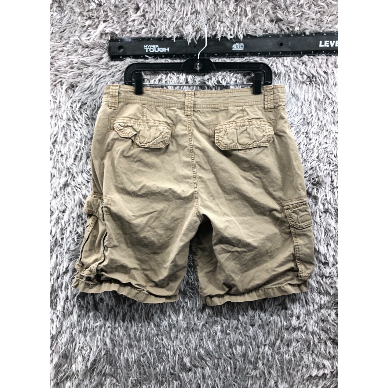 Vintage Junction West Cargo Shorts Mens Size 34 Mid Rise Beige Medium Wash Size US 34 / EU 50 - 6 Thumbnail