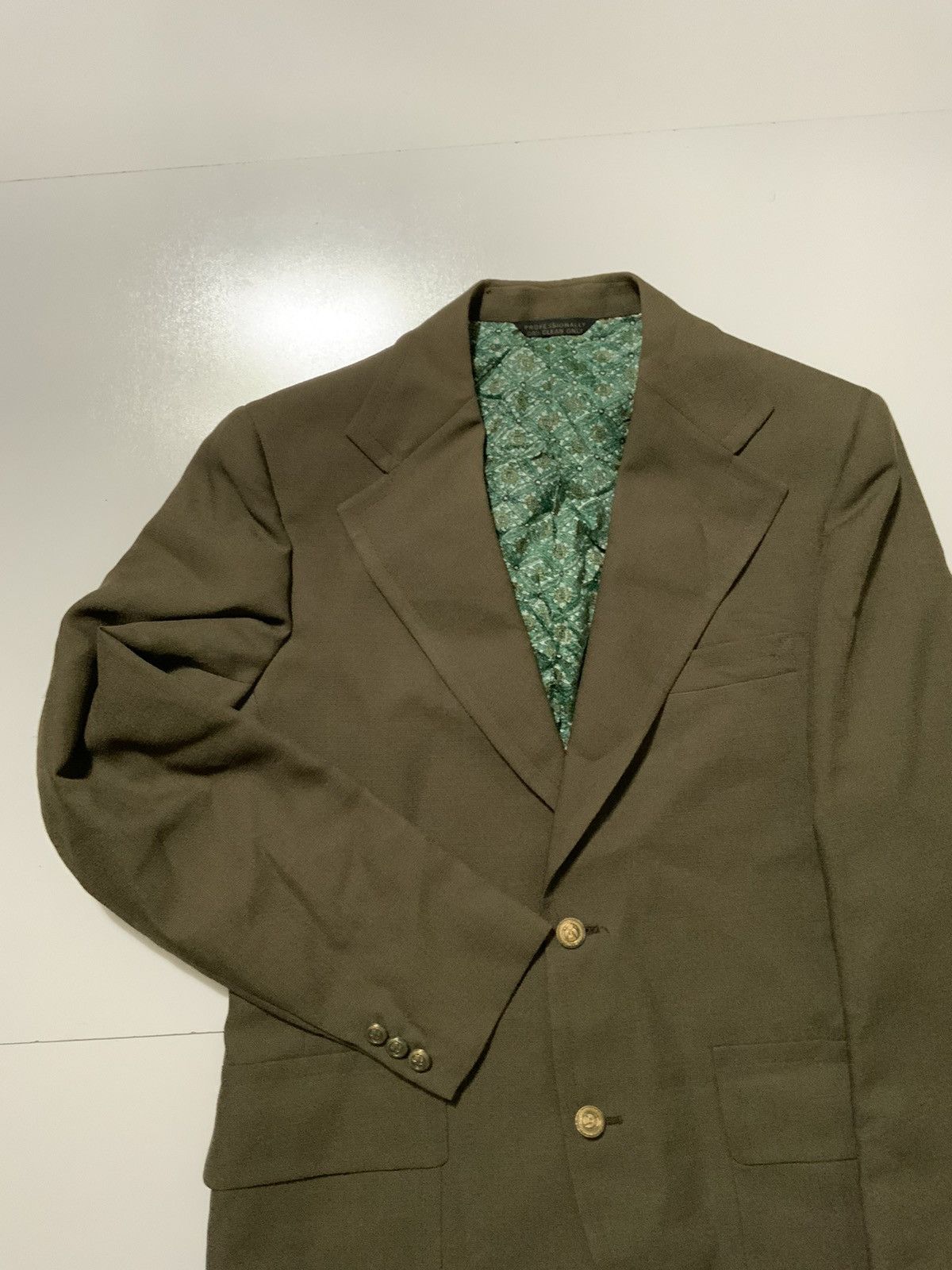 Vintage Cricketeer Karstens Union Made Polyester Suit Jacket & Pants Size 38R - 3 Thumbnail