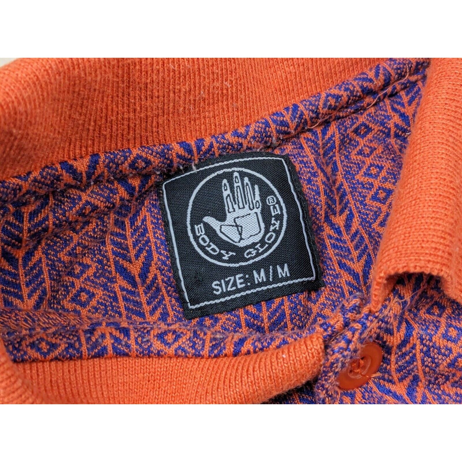 Body Glove Body Glove Colorful Collared Polo Shirt Orange Blue Retro Size US M / EU 48-50 / 2 - 2 Thumbnail