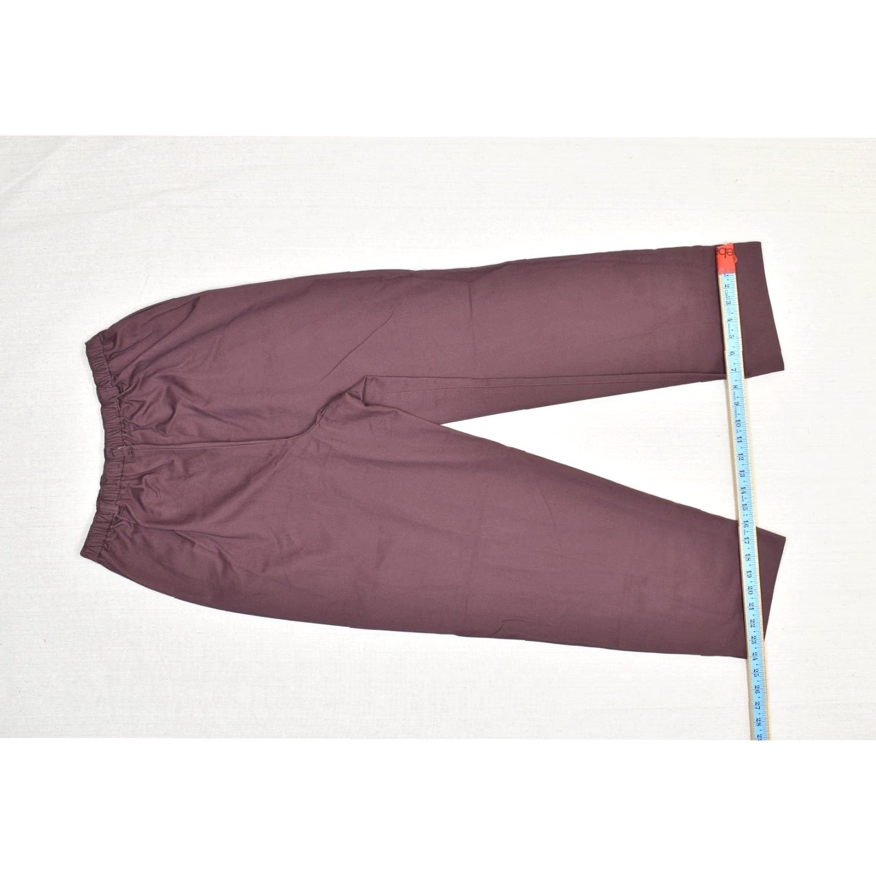 Orvis Orvis Pants Women's Cotton Elastic Waist Pull-On Burgundy Casual Sz 14 Dress Pants Straight Front Flat Front Size 36" / US 14 / IT 50 - 6 Thumbnail