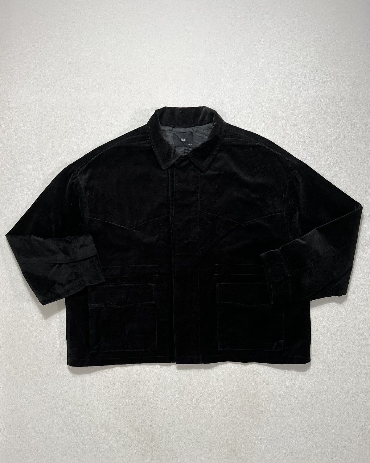 Beams Plus HARE Velvet Military Blouson Black Size US M / EU 48-50 / 2 - 4 Thumbnail