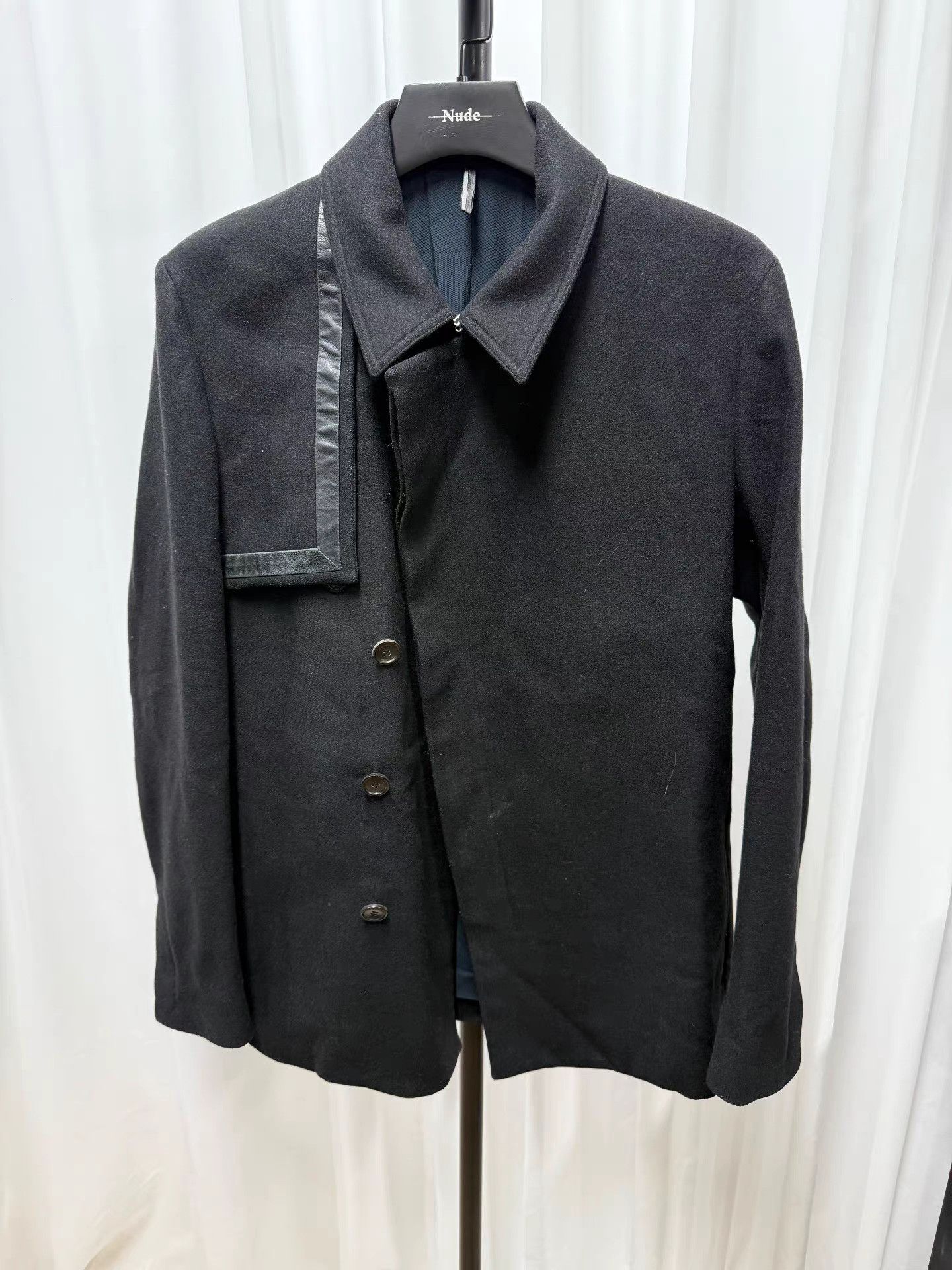 Dior Dior homme Leather Panel Coat K20 Size US S / EU 44-46 / 1 - 1 Thumbnail