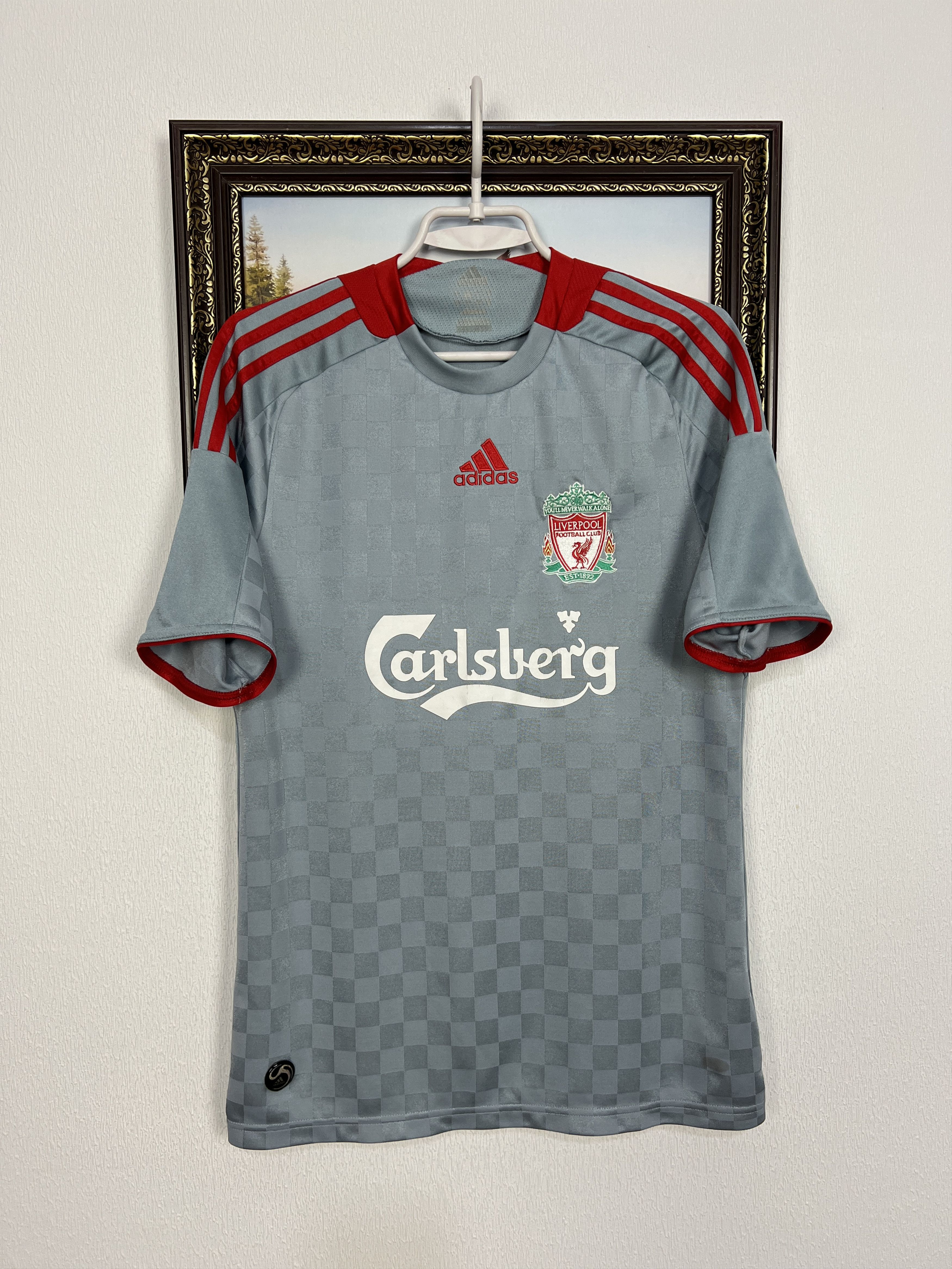 Adidas Liverpool Away football shirt 2008 Soccer Jersey Trikot Size US S / EU 44-46 / 1 - 1 Thumbnail