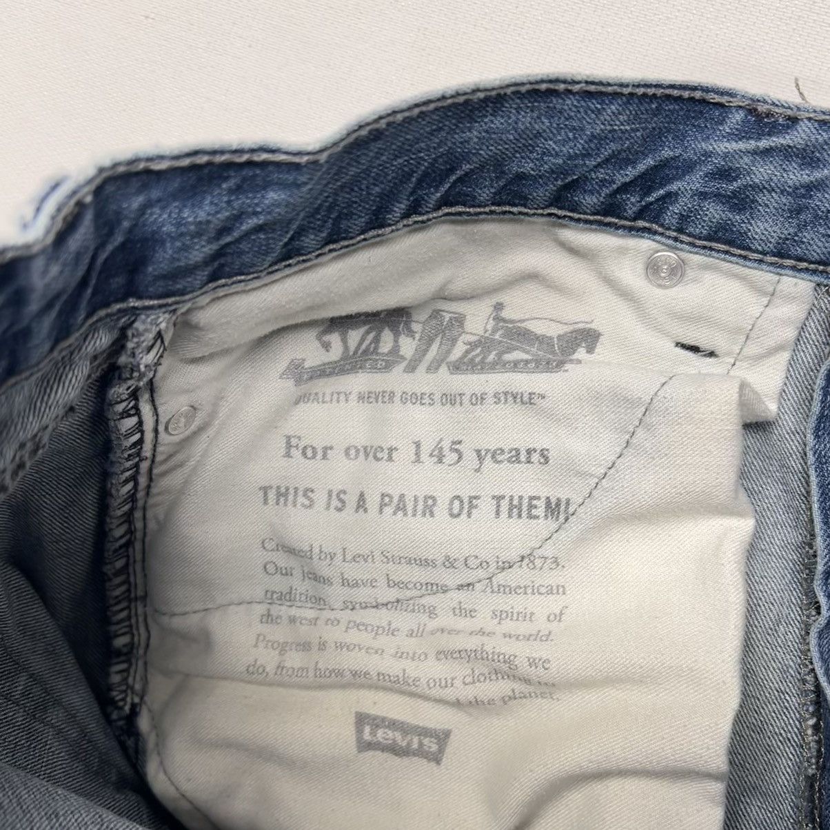 Levi's Levis 514 Jeans Straight Fit Regular Blue Faded Denim Size US 32 / EU 48 - 10 Thumbnail