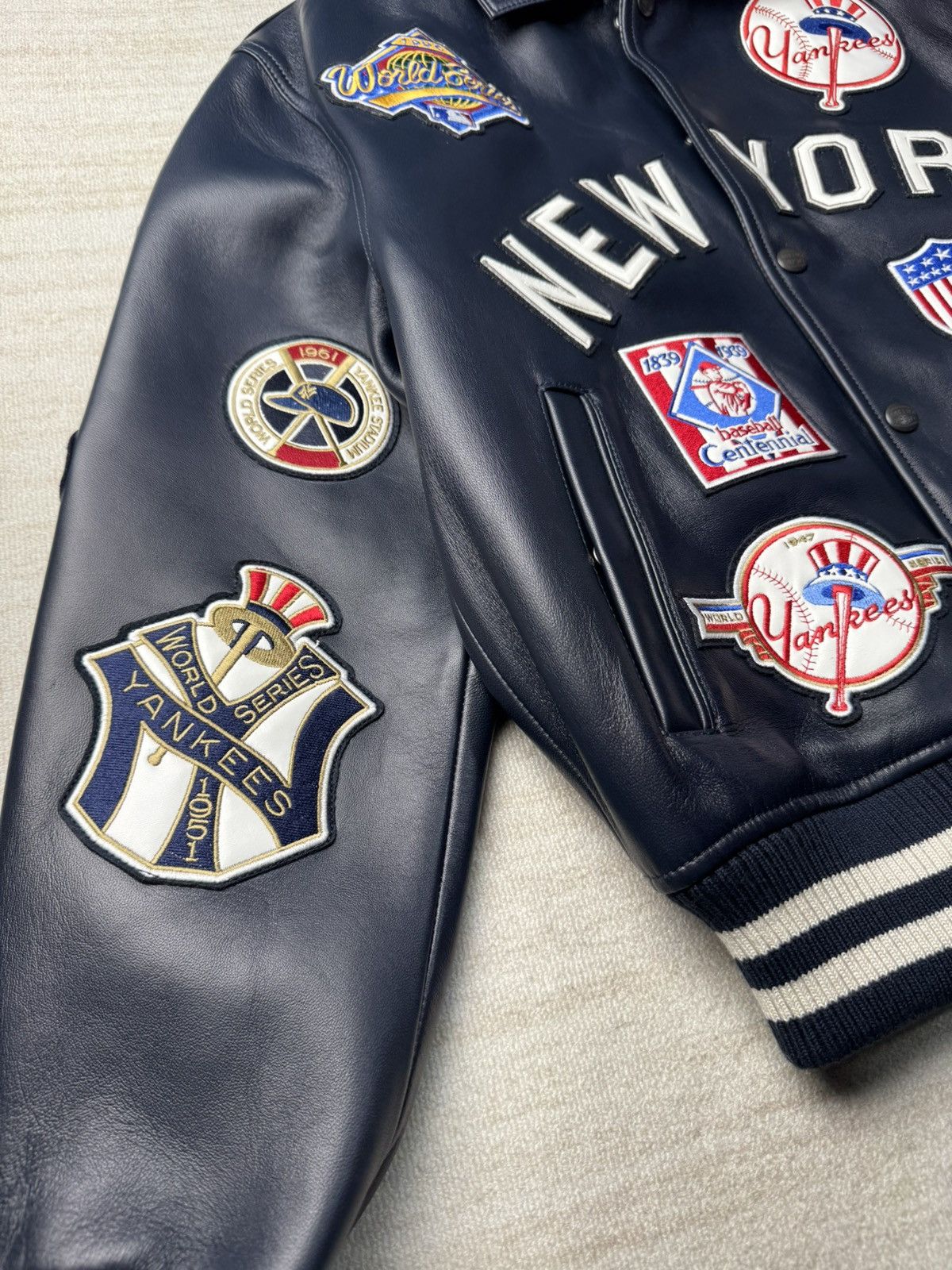 Avirex × Kith Yankees leather jacket Size US S / EU 44-46 / 1 - 3 Thumbnail