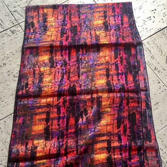 Vintage Vintage Neon Long Scarf Size ONE SIZE - 2 Thumbnail