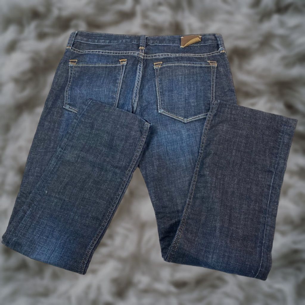Banana Republic VINTAGE Banana Republic Straight Leg Jeans Womens 26P Low Rise Dark Wash Blue Denim Jeans? Size 26" / US 2 / IT 38 - 1 Thumbnail