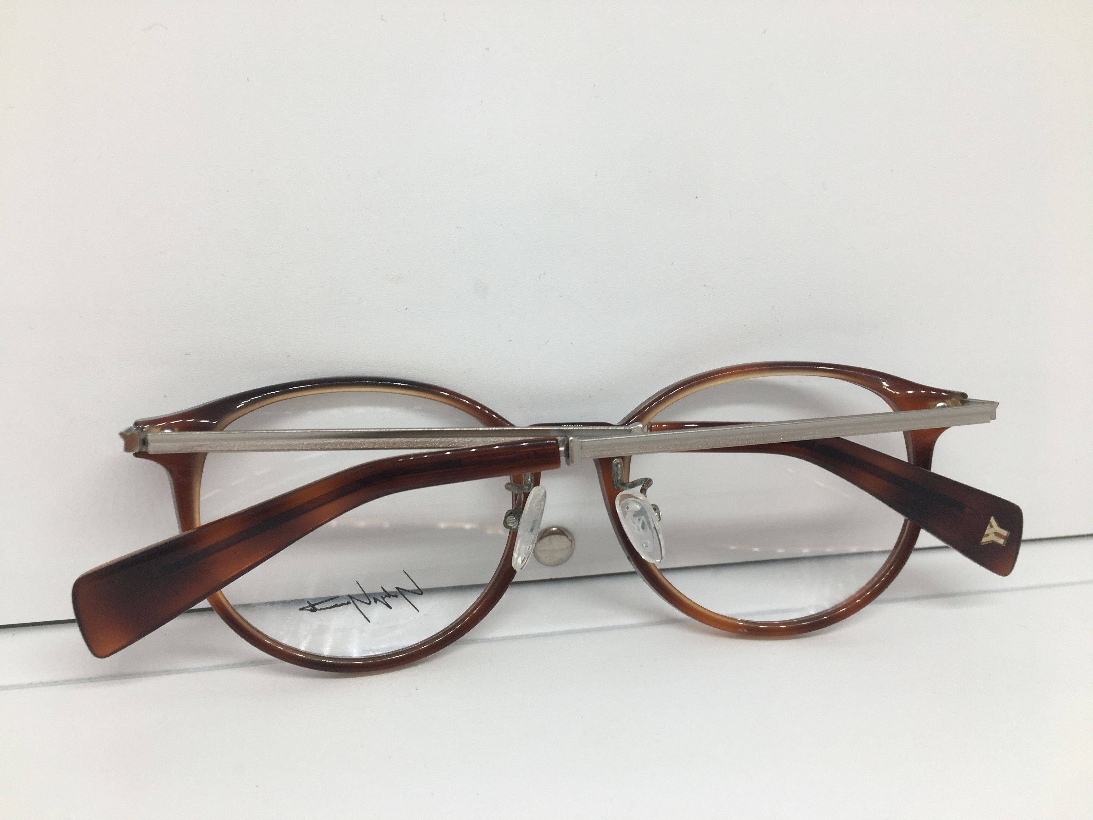Yohji Yamamoto Yohji Yamamoto YY1024 Tortoise Cateye Eyeglasses Size ONE SIZE - 7 Thumbnail