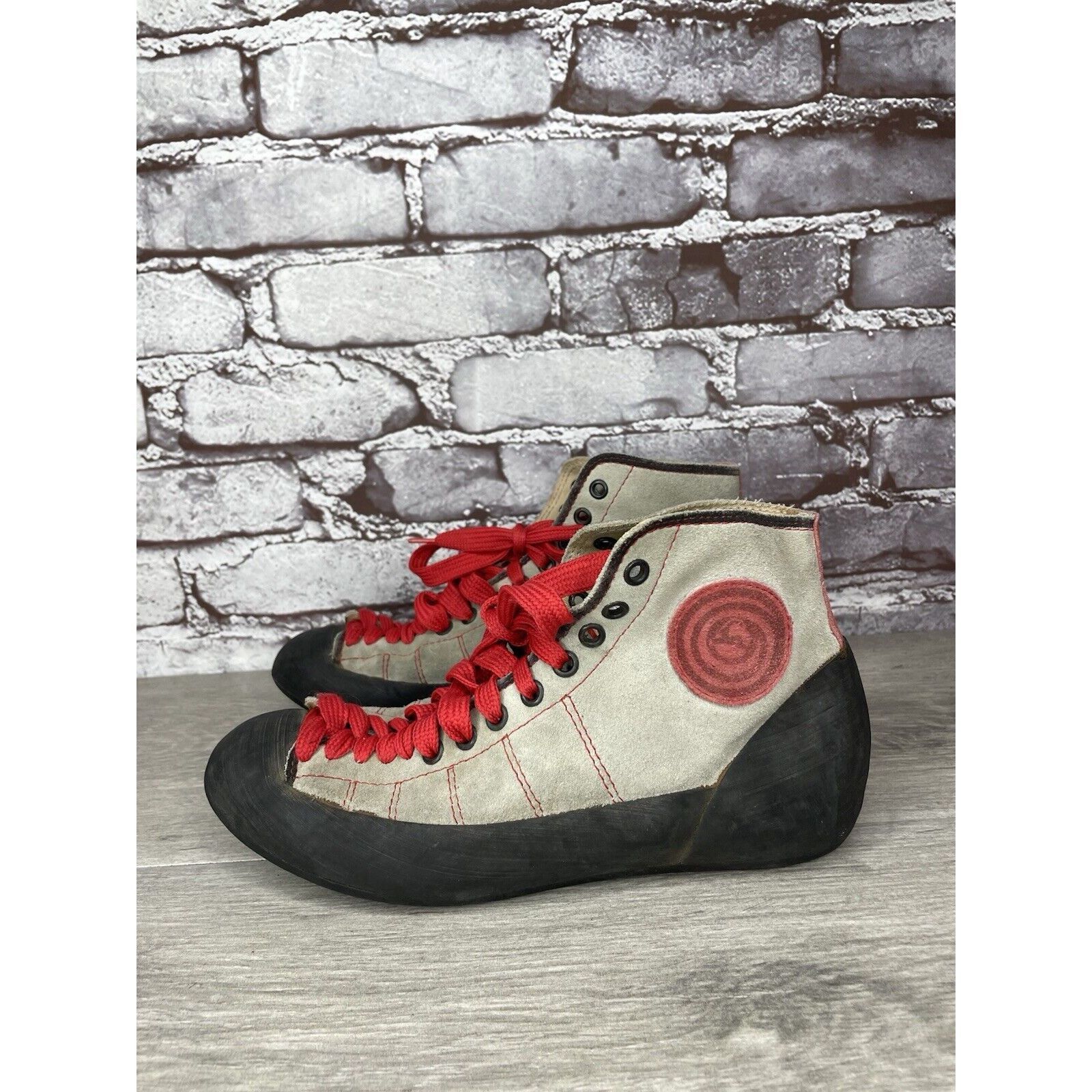 Other Boreal VTG Gray Fire High Tops Taupe Red Lace Climbing Shoes Size US 6 / IT 36 - 1 Thumbnail