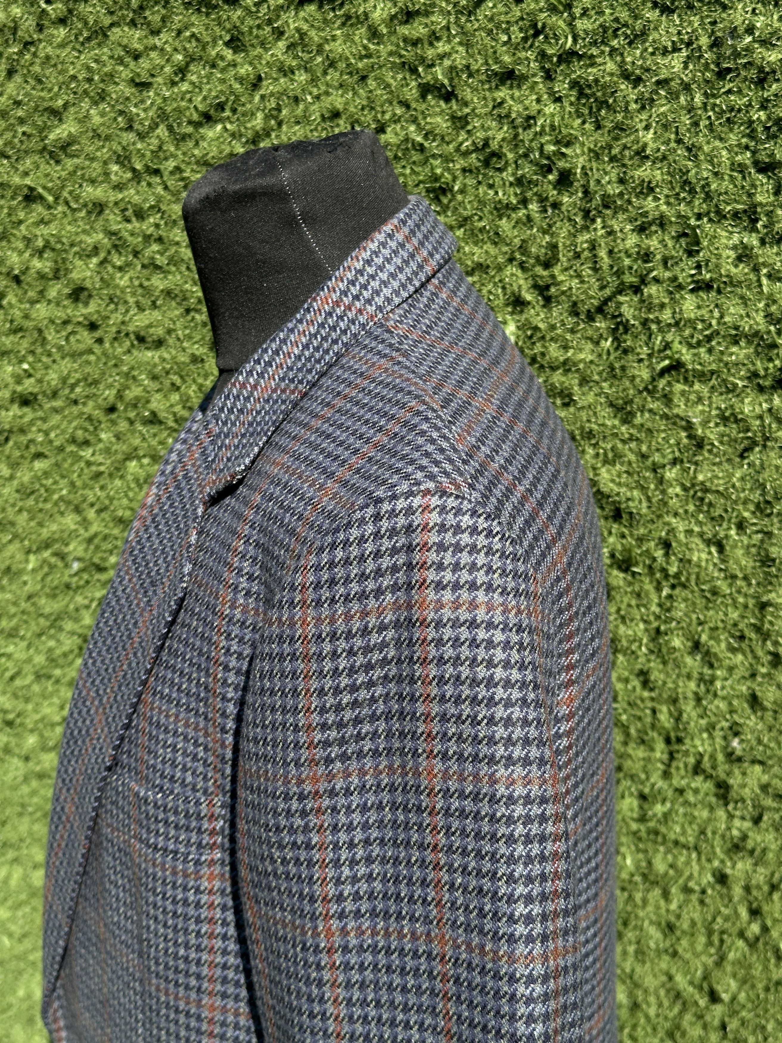 Burberry Burberrys Prorsum Pure New Wool Houndstooth Blazer Jacket 50 Size 50R - 4 Thumbnail