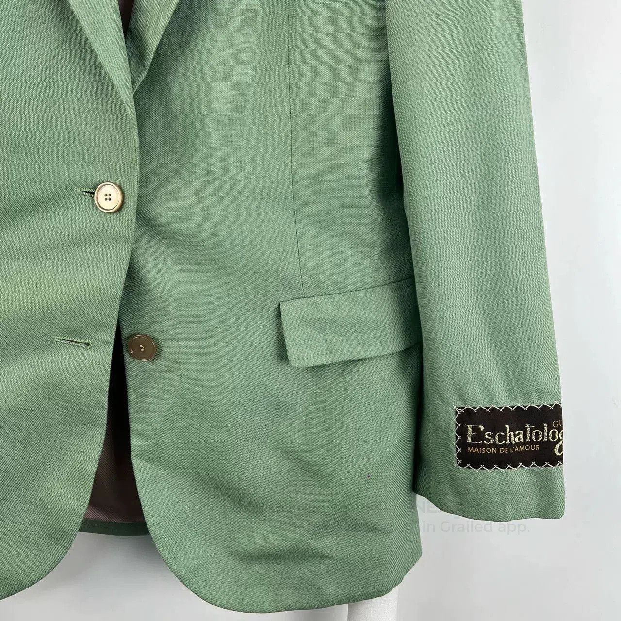 Gucci Gucci Pink Gold Logo Embroidered Blazer. Size XS / US 0-2 / IT 36-38 - 4 Thumbnail