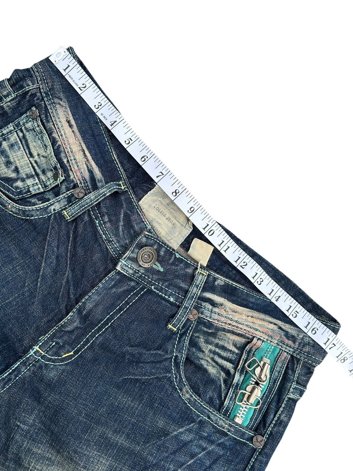 Kapital YOSHITOMO NARA LOLITA Vintage Distressed Rusty Denim Jeans Size US 34 / EU 50 - 19 Thumbnail
