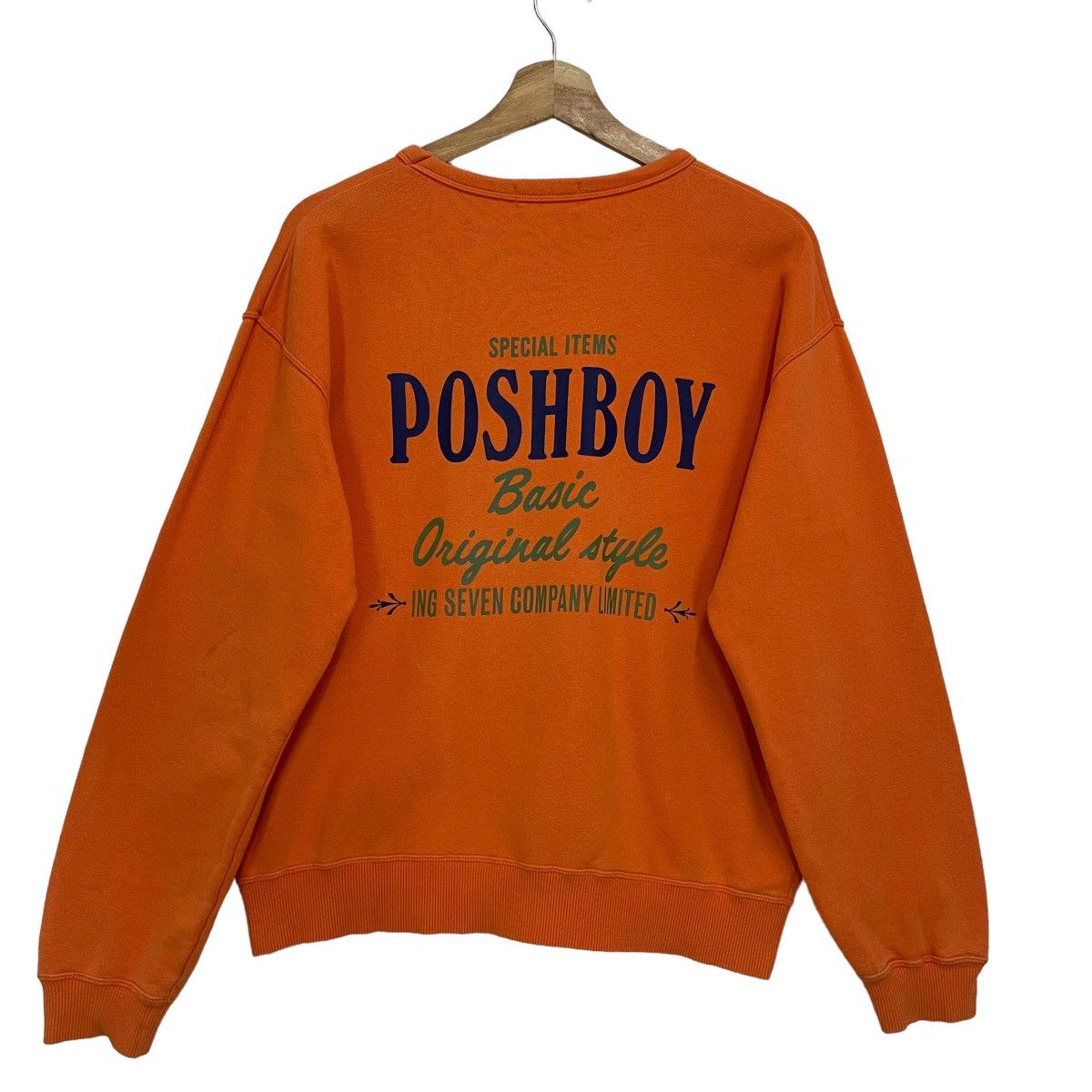 Japanese Brand Poshboy Big Logo Crewneck Sweatshirt Size US M / EU 48-50 / 2 - 8 Thumbnail