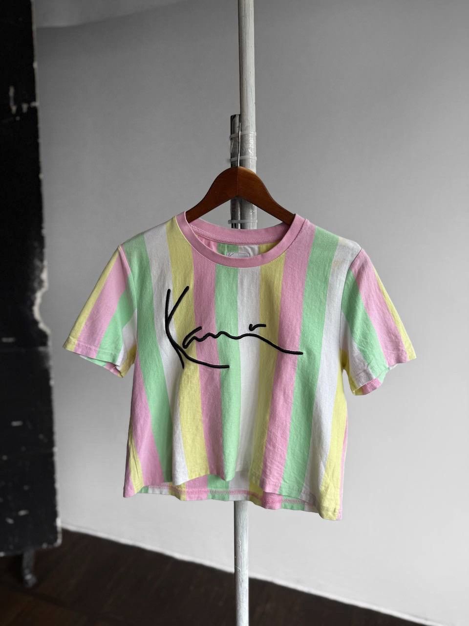 Karl Kani Karl Kani Cropped Multicolor Short Sleeve Crew Neck T-Shirt Size S / US 4 / IT 40 - 1 Thumbnail