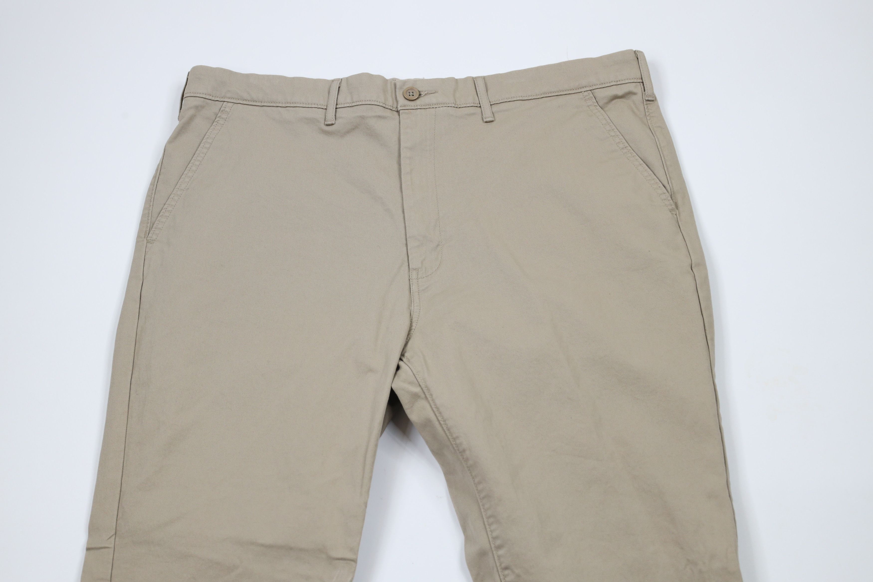Levi's × Vintage Vintage Y2K Levis Wide Leg Chino Pants Trousers Beige Size US 40 / EU 56 - 2 Thumbnail