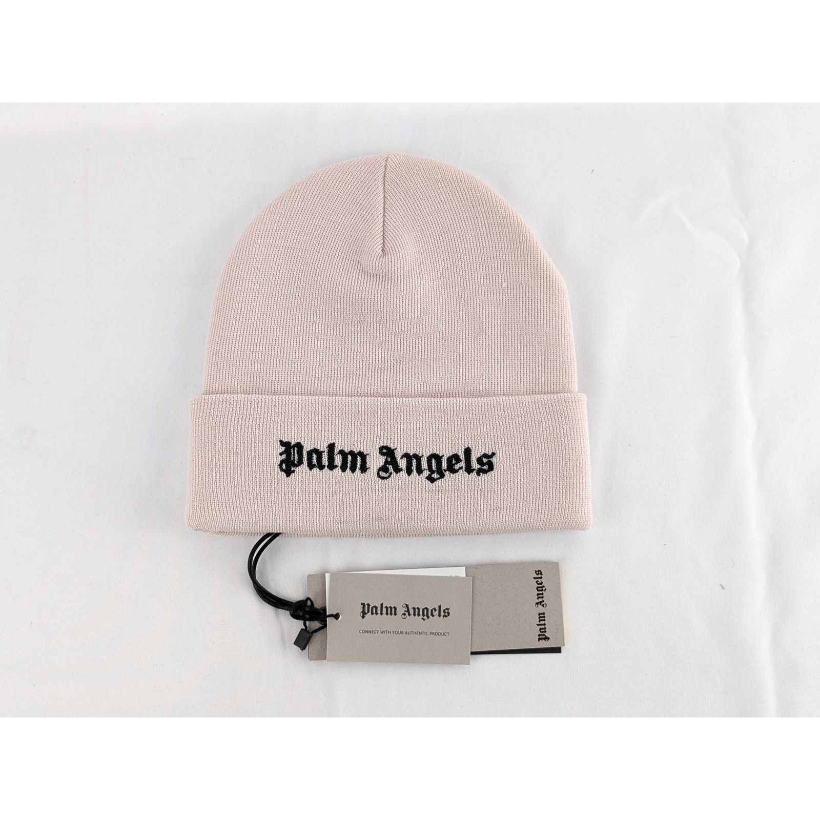 Palm Angels o1rshd1 Size: OS / Classic Logo Beanie in Butter Black Size ONE SIZE - 1 Thumbnail