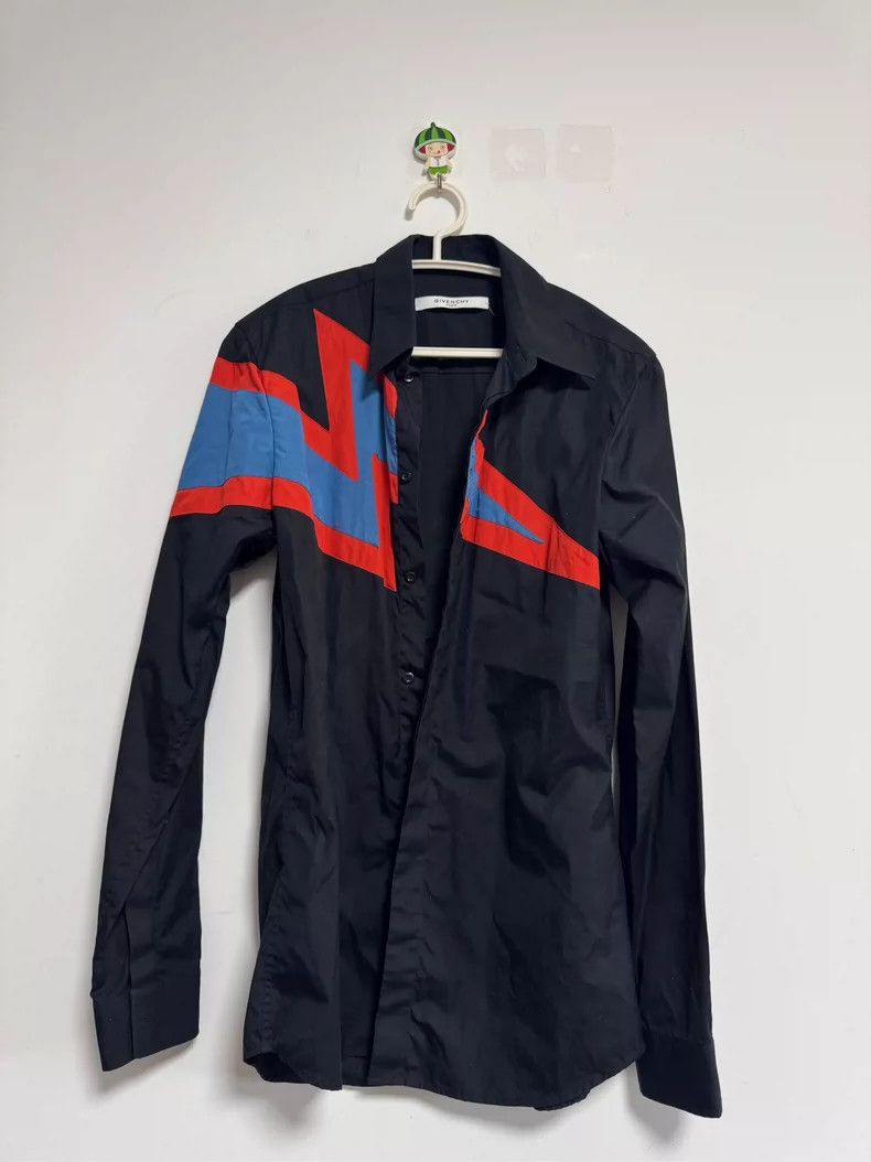 Givenchy Givenchy Size38 Black Men's Shirt, Classic Style with Red a Size US M / EU 48-50 / 2 - 1 Thumbnail