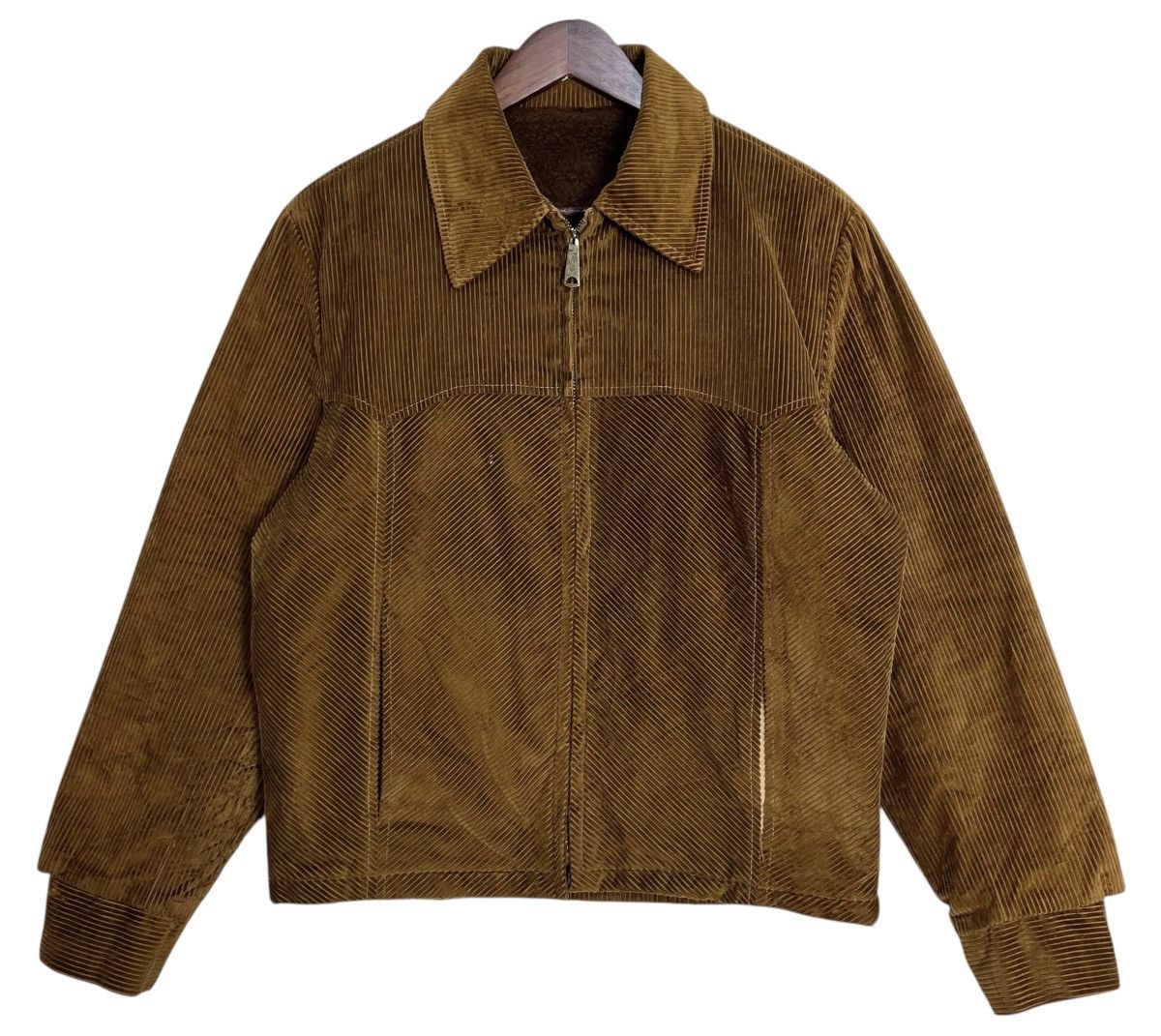 Vintage 80s Vintage Simco Zipper Sherpa Jacket Size US M / EU 48-50 / 2 - 1 Thumbnail