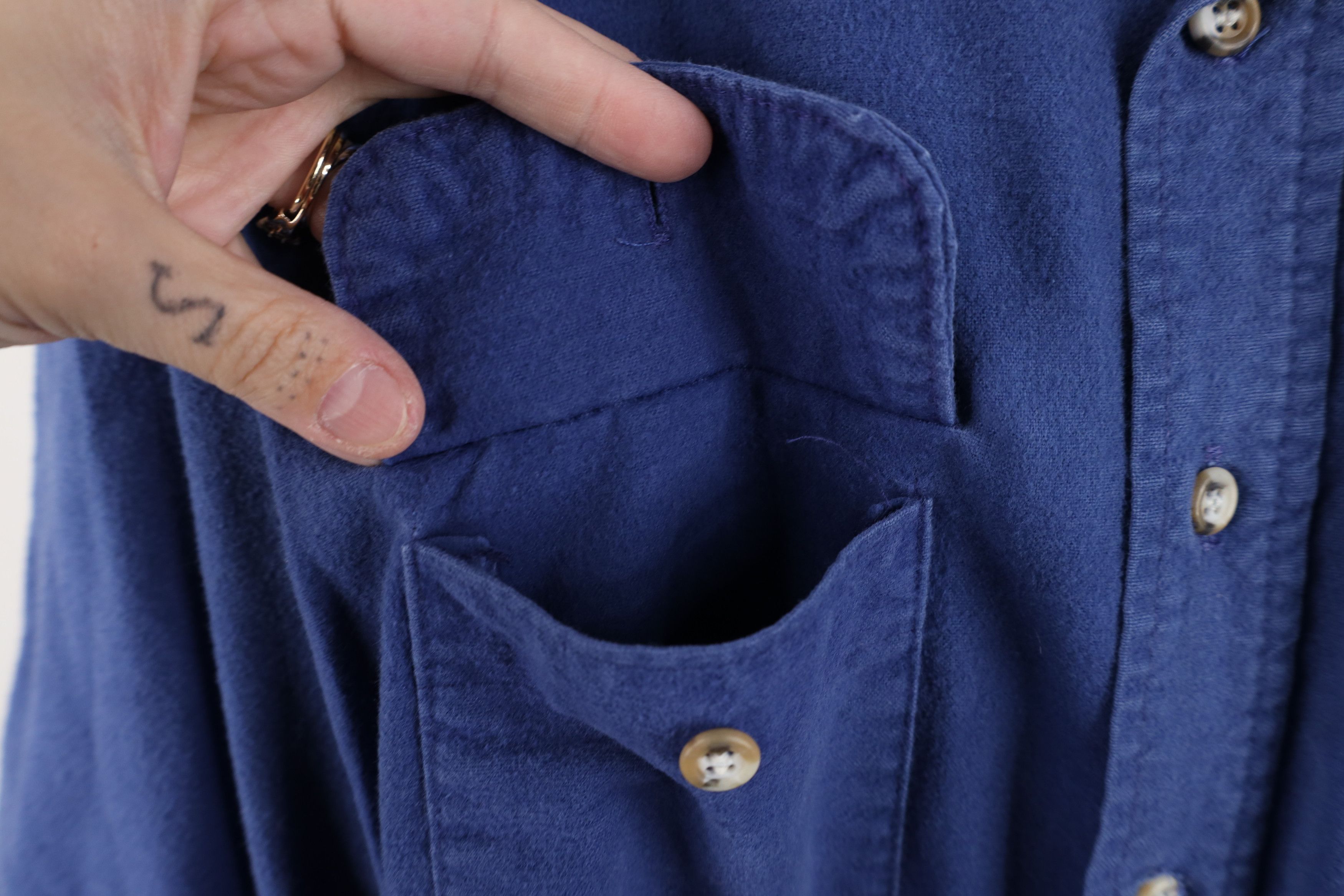 FiveBrother × Vintage Vintage 90s Five Brother Chamois Cloth Collared Button Shirt Size US XL / EU 56 / 4 - 6 Thumbnail