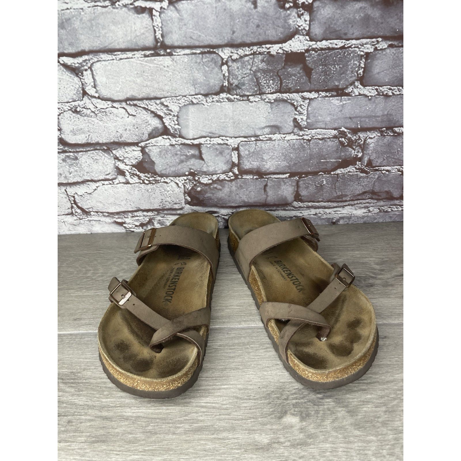 Birkenstock Birkenstock Mayari Mocha Brown Leather Strap Sandals Women’s Size US 10 / IT 40 - 9 Thumbnail