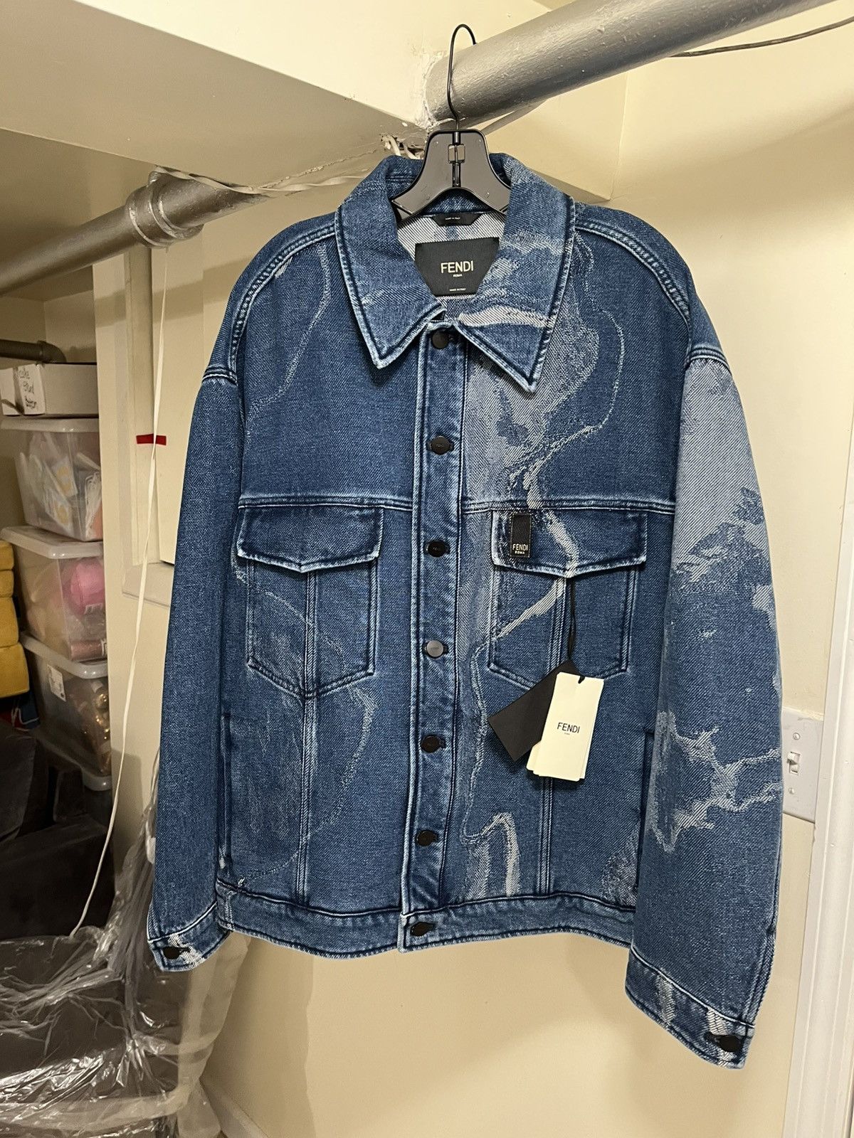 Fendi Fendi Denim Jacket Sz 50 Size US M / EU 48-50 / 2 - 3 Thumbnail