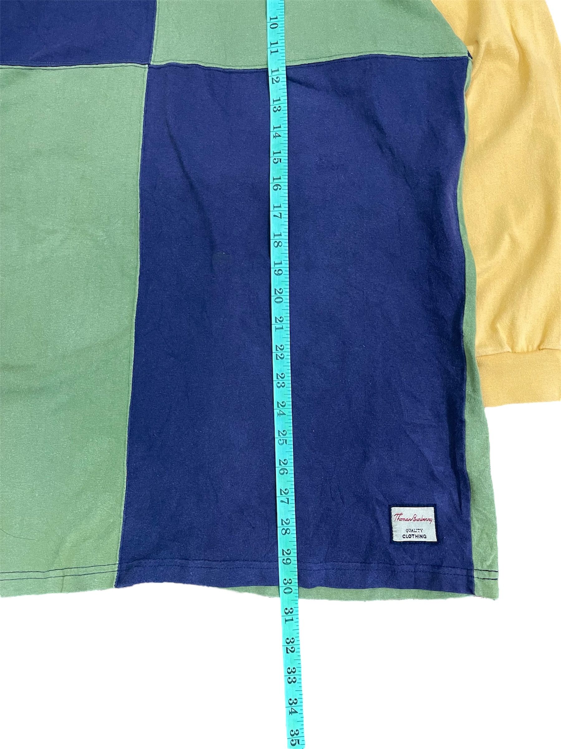 Burberry × Vintage Vtg Thomas Burberry Polo Rugby Shirt Made in England Size US S / EU 44-46 / 1 - 9 Thumbnail