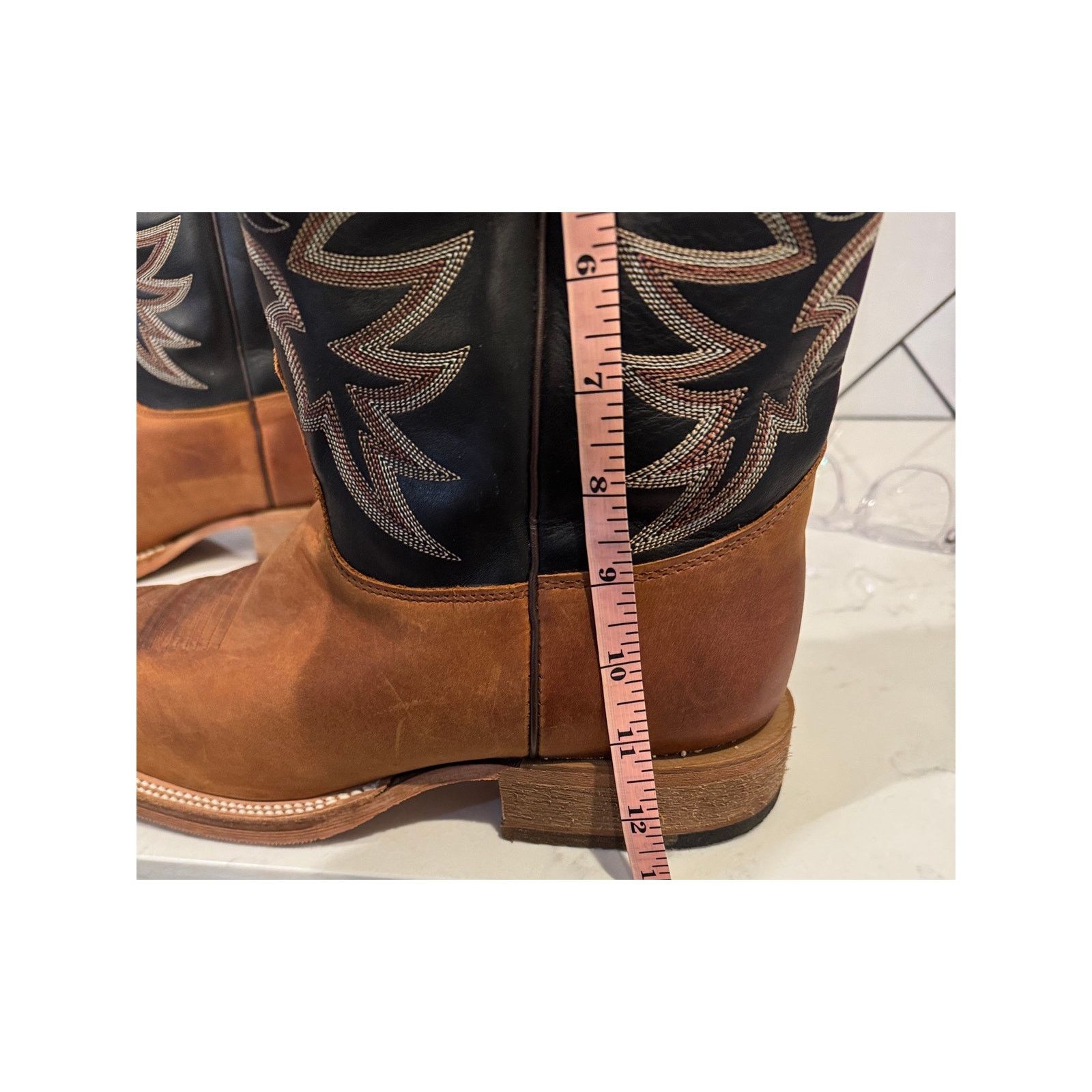 Justin Boots Justin Caddo Bent Rail Boots Broad Square Toe 12 EE wide Size US 12 / EU 45 - 10 Thumbnail