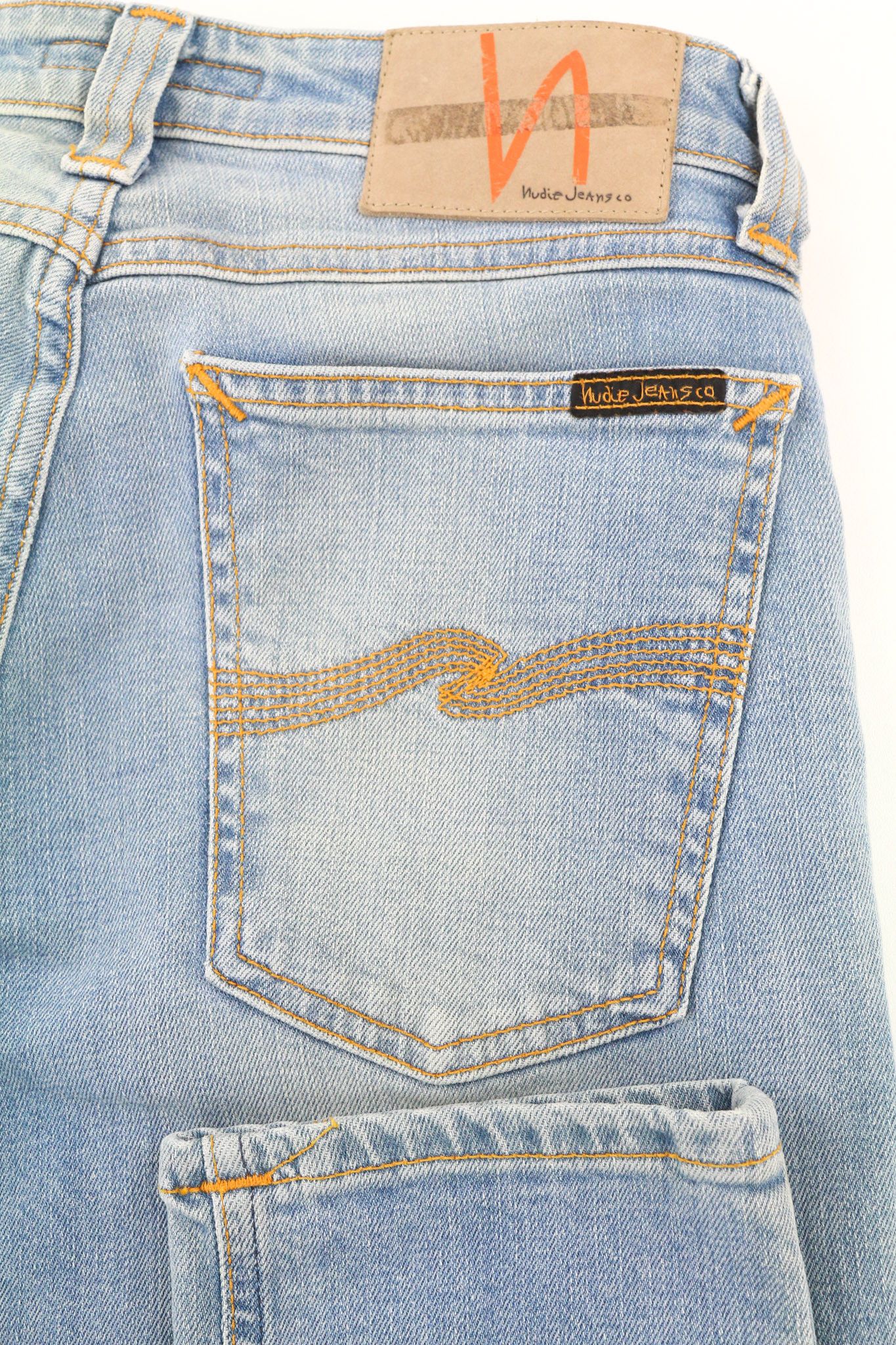 Nudie Jeans SKINNY LIN BLONDE ORANGE W28/L34 Organic Cotton Jeans 80448 Size US 28 / EU 44 - 5 Thumbnail