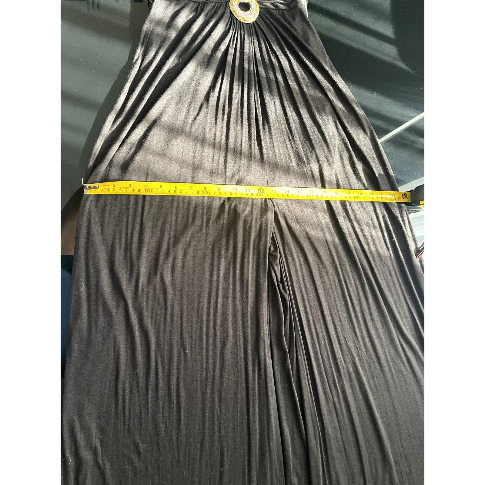 XOXO XOXO Black Wide-Leg Sleeveless Jumpsuit Size 30" / US 8 / IT 44 - 5 Thumbnail