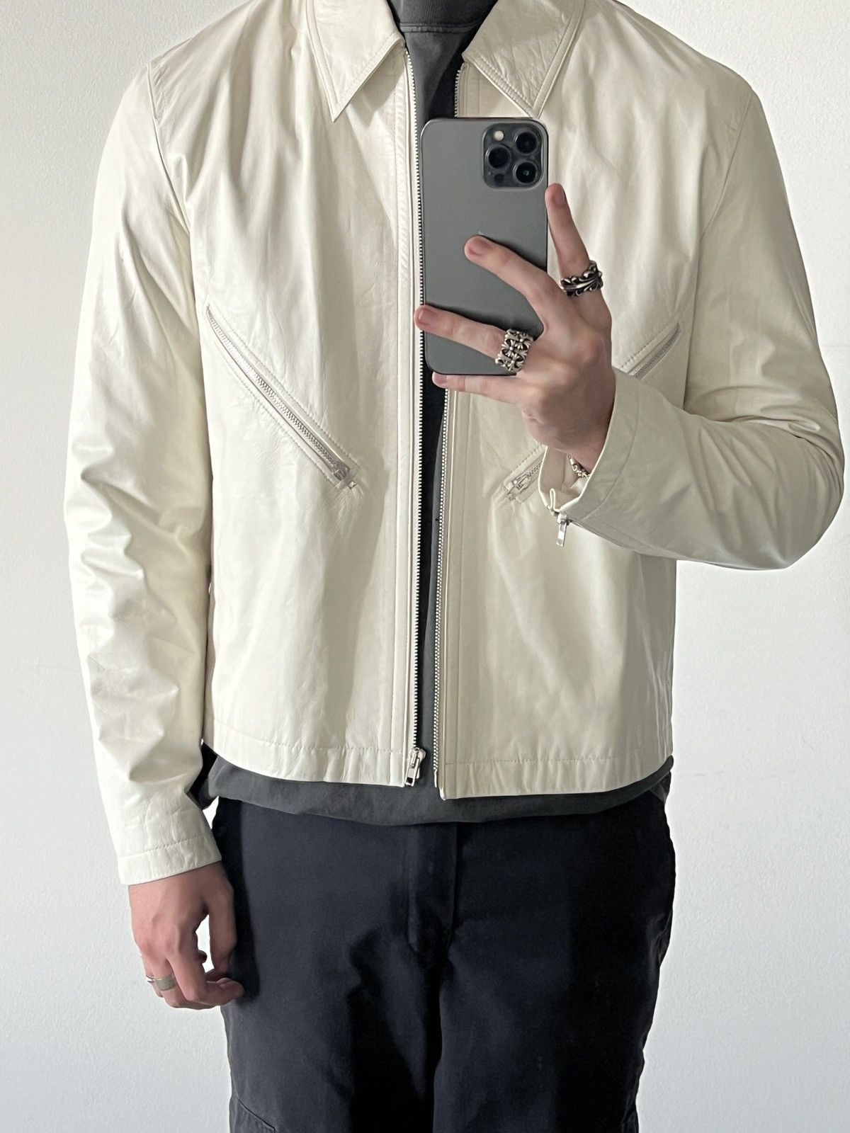 Helmut Lang Helmut Lang Leather Strap Jacket Size US L / EU 52-54 / 3 - 2 Thumbnail