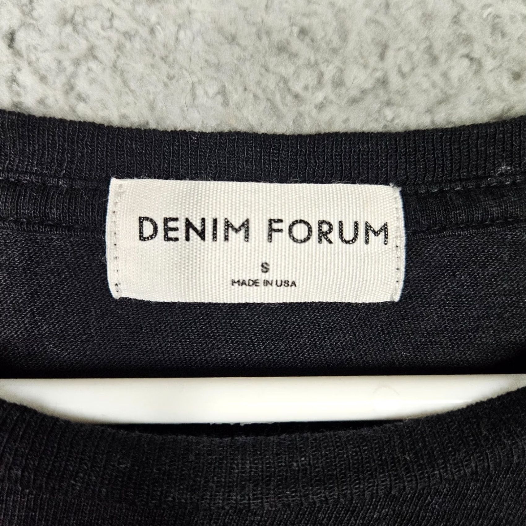 Denime DENIM FORUM Womens Black Cropped Long Sleeve Tee Size S Size S / US 4 / IT 40 - 2 Thumbnail