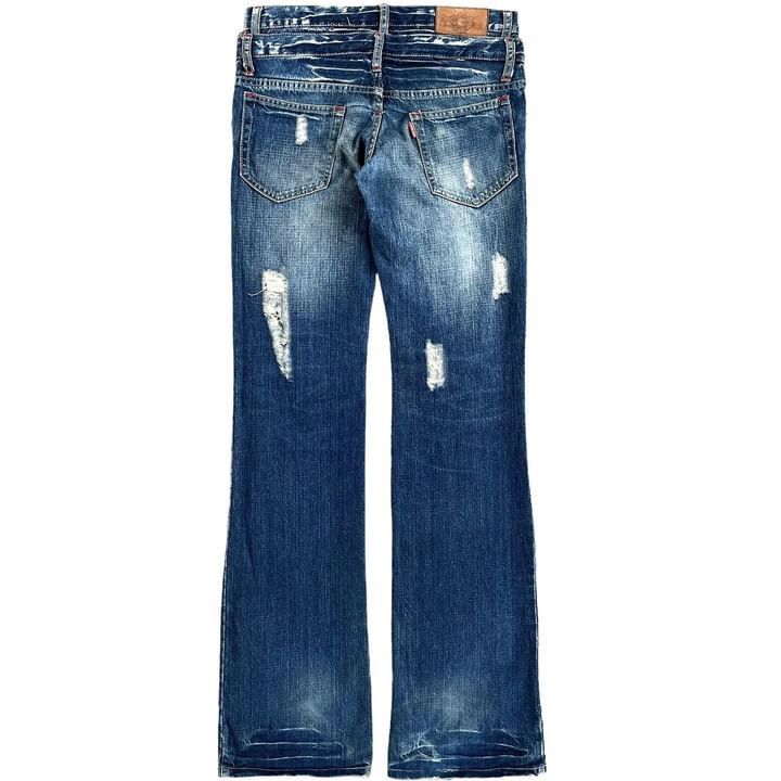 Japanese Brand Vintage Tornado Mart Double Waist Punk LGB Denim Size US 31 - 2 Thumbnail