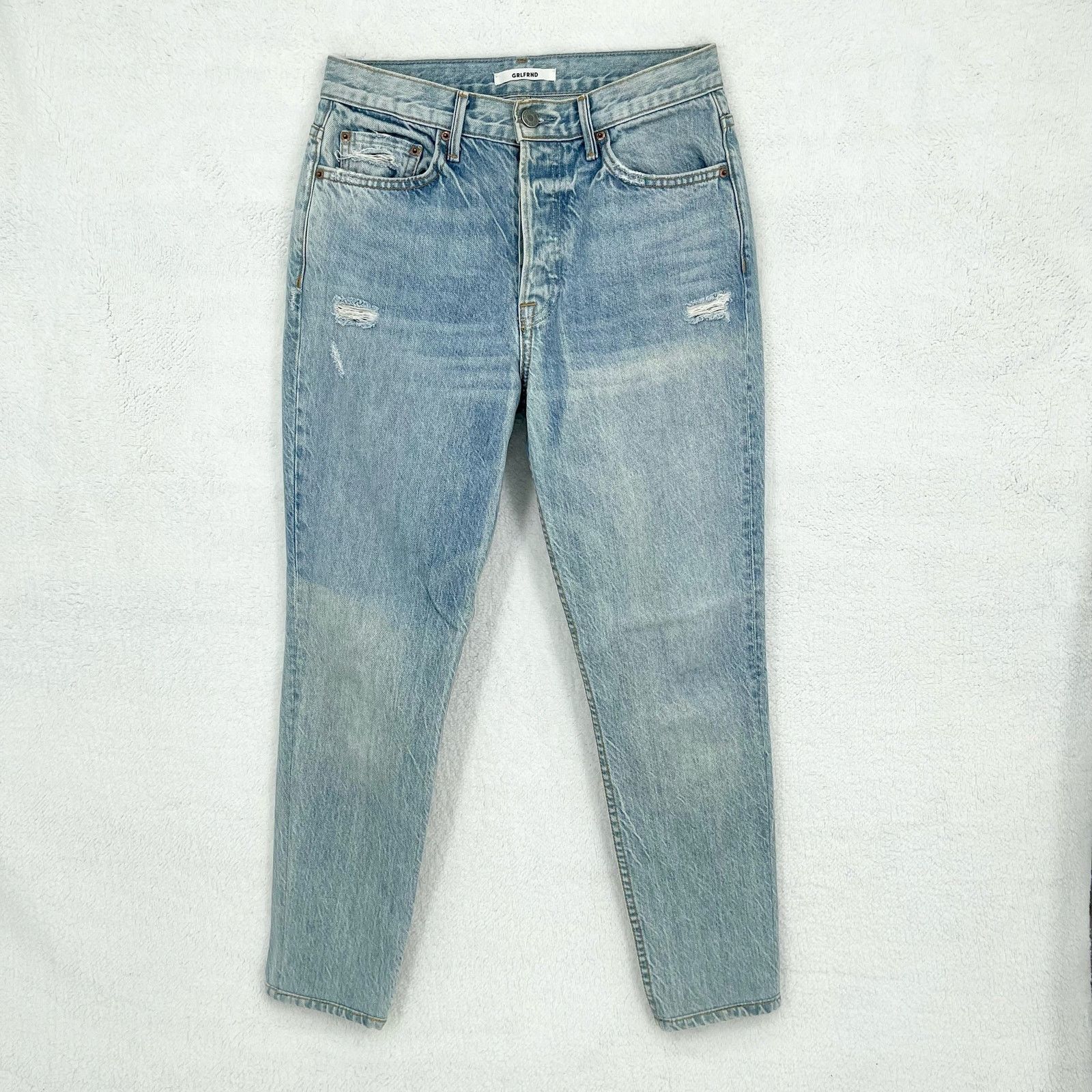 GRLFRND GRLFRND Karolina (6768) HighRise Straight Jeans Domenico 27 Size 27" / US 4 / IT 40 - 2 Thumbnail