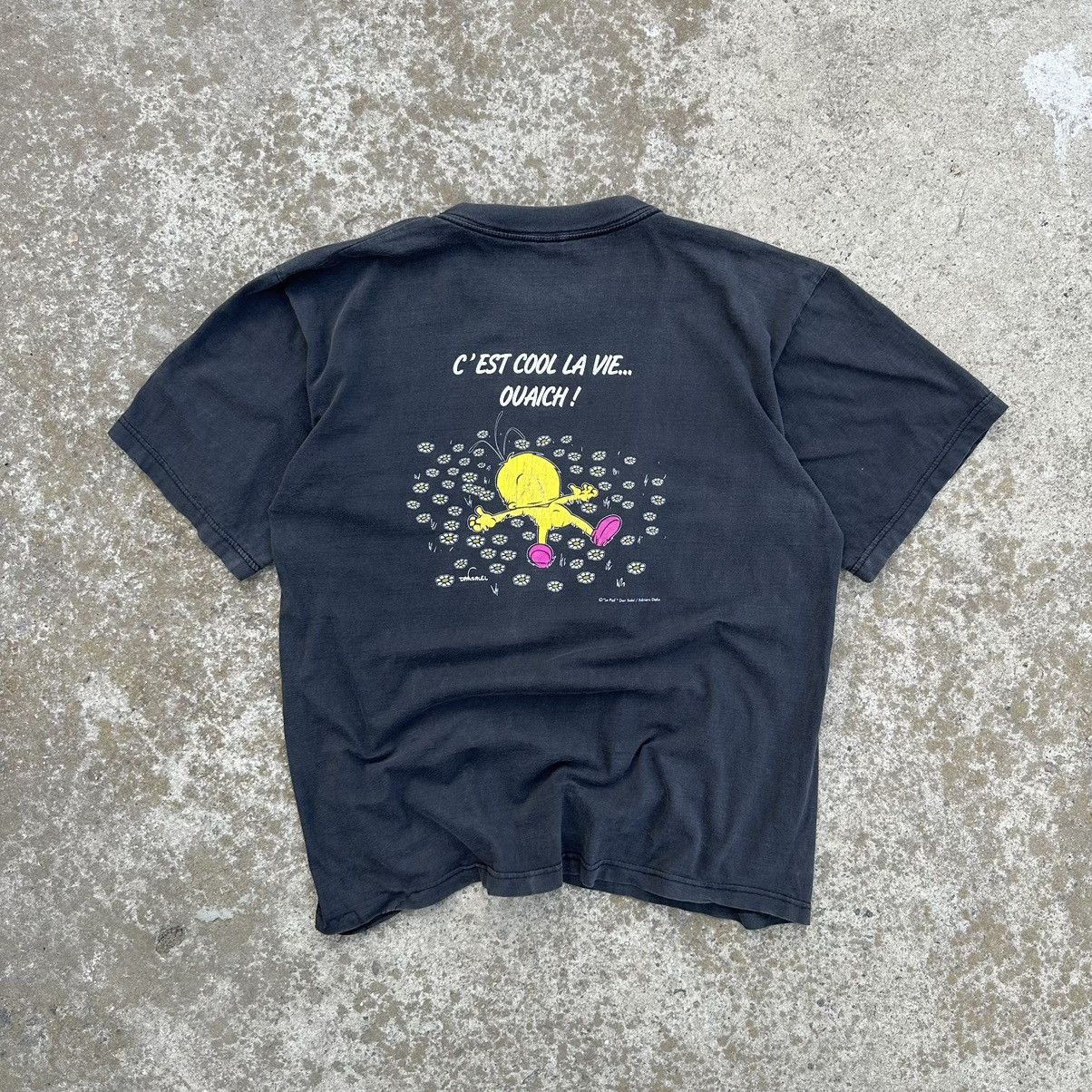 Designer × Vintage Vintage C’est cool La vie… Ouaich T-shirts Big Logo Y2K 90s Size US L / EU 52-54 / 3 - 1 Thumbnail