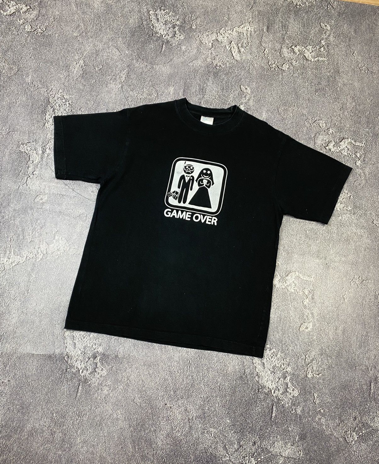 If Six Was Nine Y2K HUMOR Game Over Vintage T-shirt Hype Streetwear Size US L / EU 52-54 / 3 - 2 Thumbnail