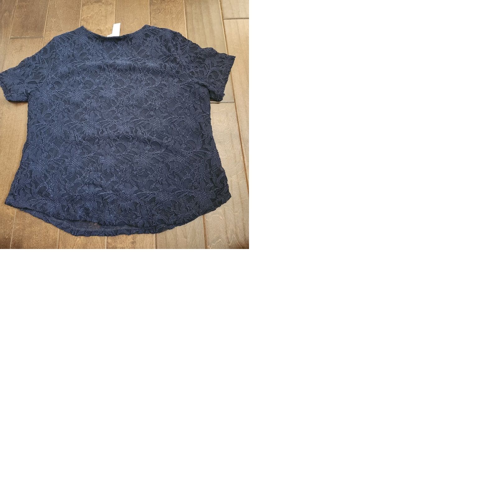 Vintage Draper's & Damon's Petites Women's Short Sleeve Black Floral Blouse PXL Pool? Size XL / US 12-14 / IT 48-50 - 10 Thumbnail
