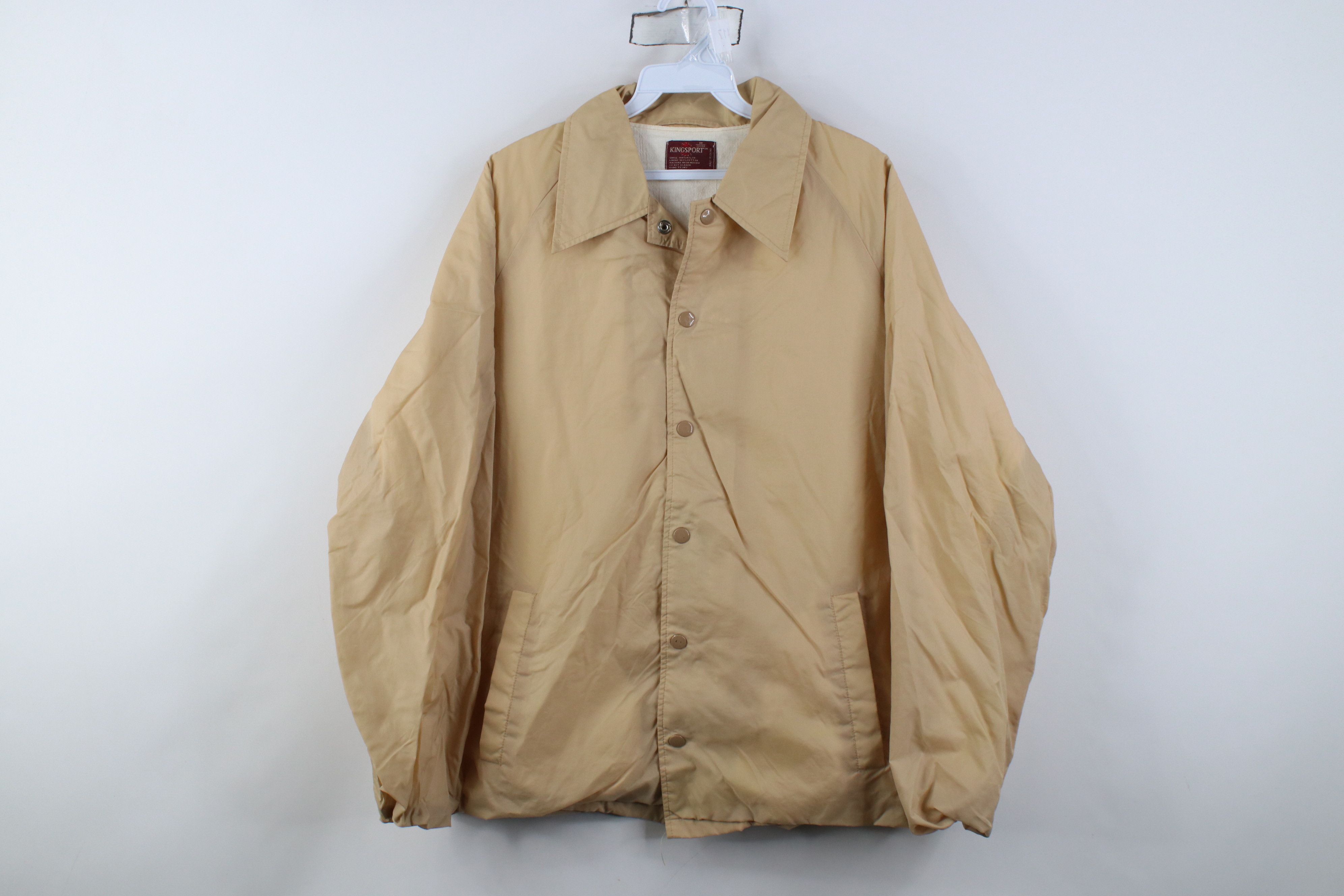 Vintage Vintage 70s Streetwear Coaches Windbreaker Jacket Beige Size US M / EU 48-50 / 2 - 1 Thumbnail