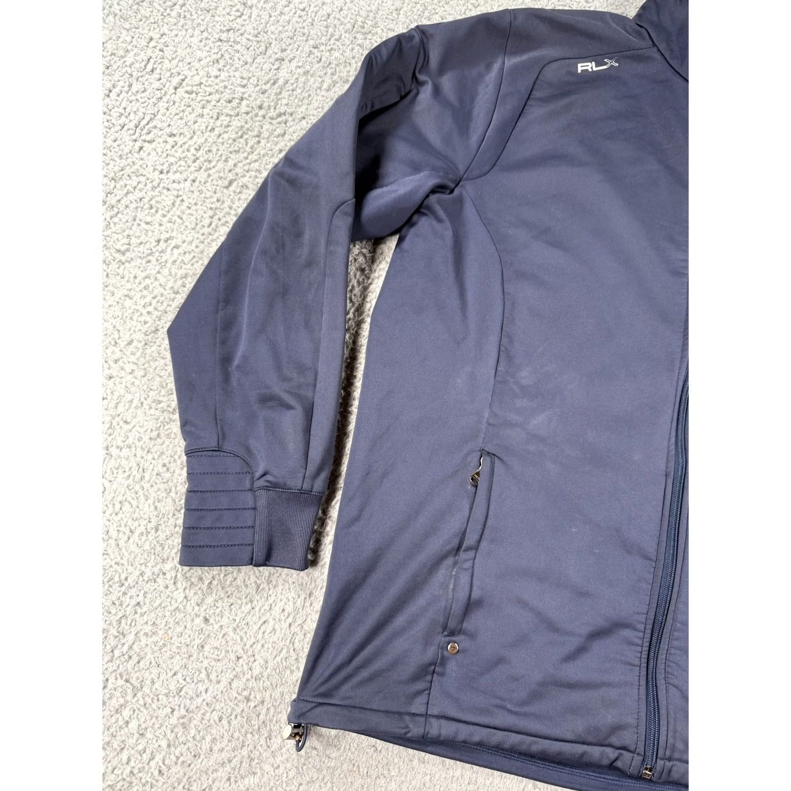 Ralph Lauren Ralph Lauren RLX Jacket Mens XL Blue Full Zip Golf Performance Polyester Windbreaker, Logo, Zipper, Pockets, Lightweight, Stretch, Wind-Resistant Size US XL / EU 56 / 4 - 6 Thumbnail