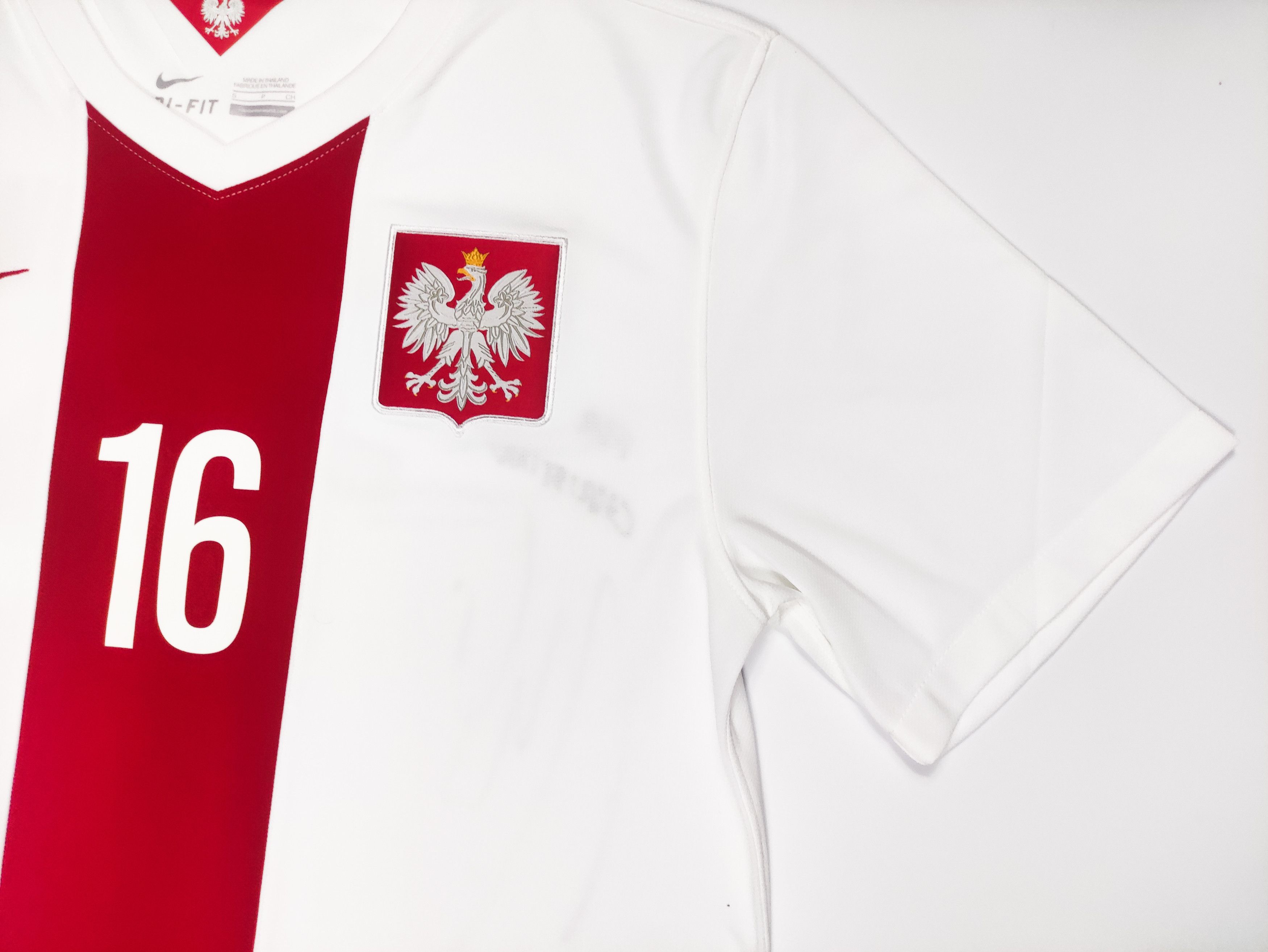 Nike Signed Błasczykowski #16 Poland 2014 2015 Nike Home Shirt M Size US S / EU 44-46 / 1 - 13 Thumbnail