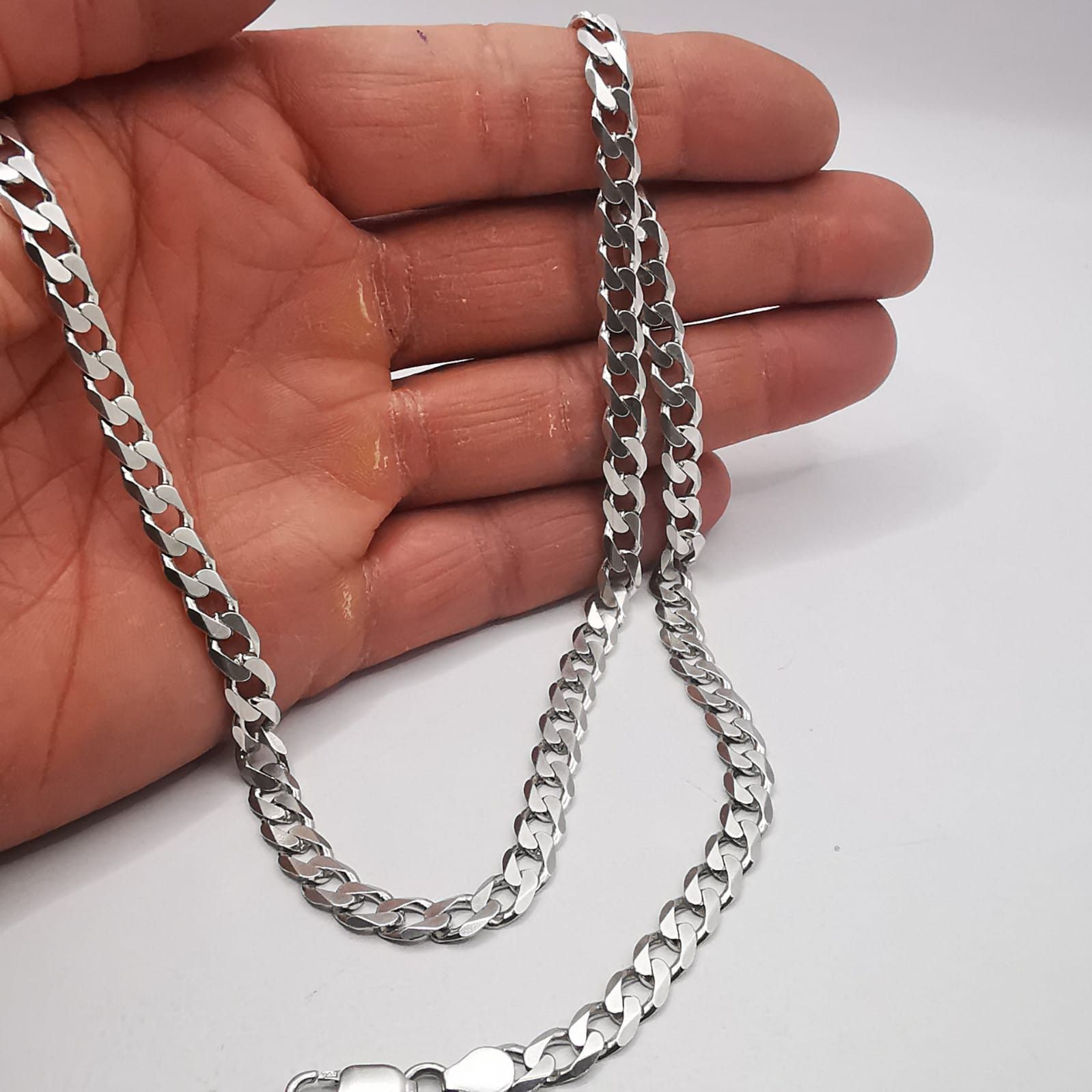 Sterling Silver Vintage Jewelry Chain, 925 Sterling Silver, Signed 29.08g Size ONE SIZE - 3 Thumbnail