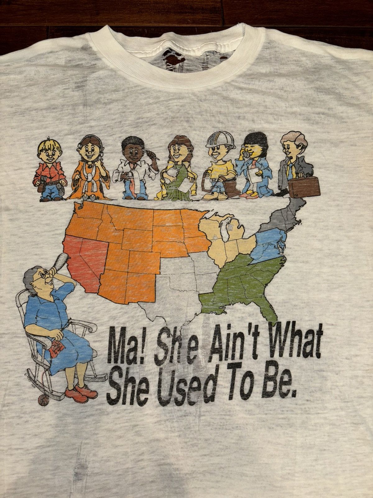 1980s Vintage paper thin! obscure graphic t shirt