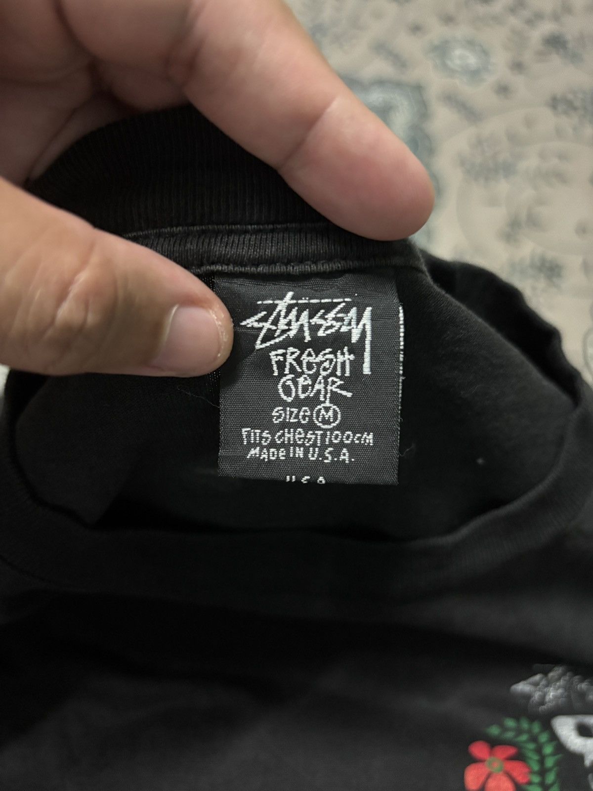 Stussy ‼️RARE‼️VINTAGE 90S STUSSY LINE LARGE WORLD TRIBE TSHIRT TEE🔥 Size US M / EU 48-50 / 2 - 14 Thumbnail