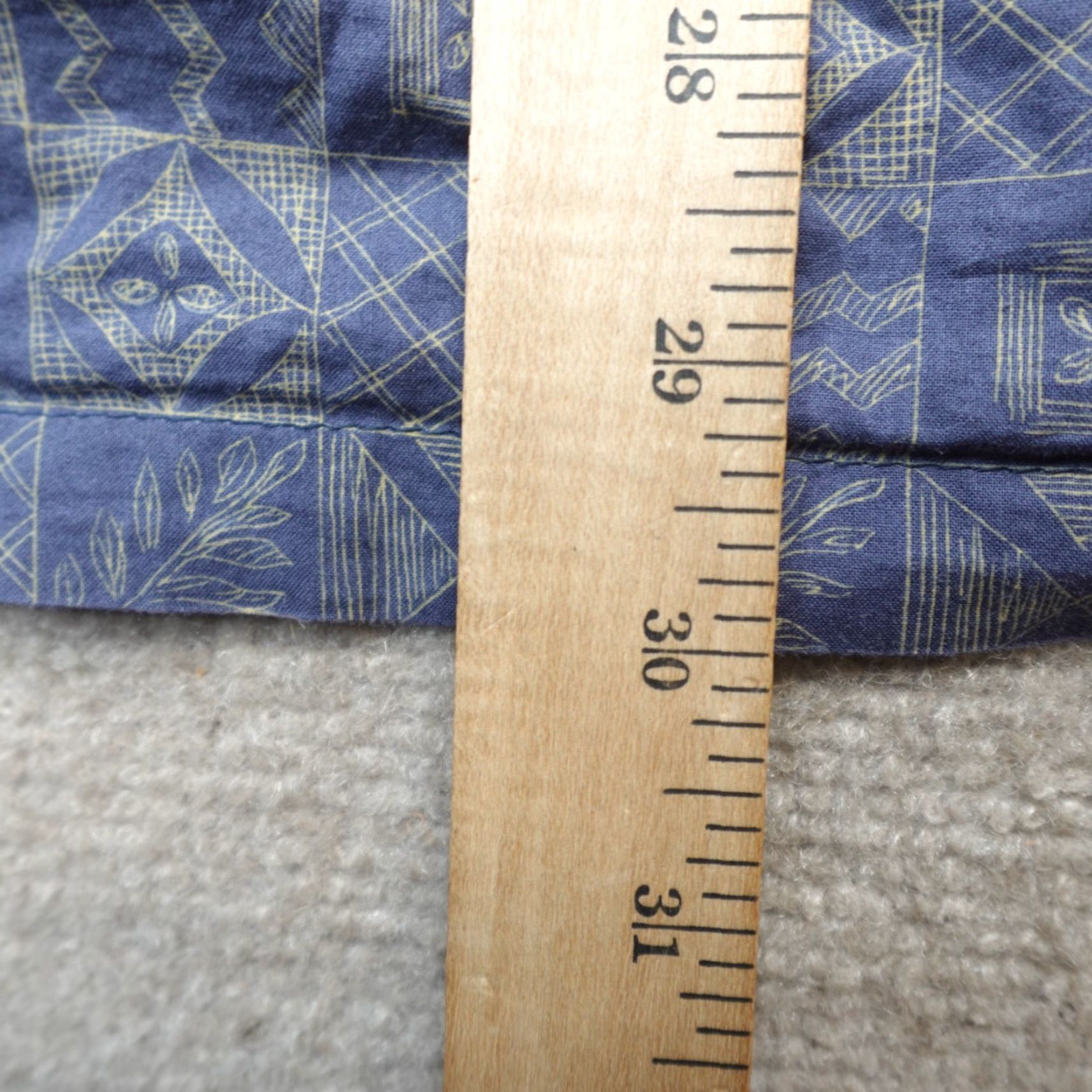 Tori Richard VINTAGE Tori Richard Hawaiian Shirt XL Blue Geometric Cotton Lawn Made in USA Size US XL / EU 56 / 4 - 6 Thumbnail