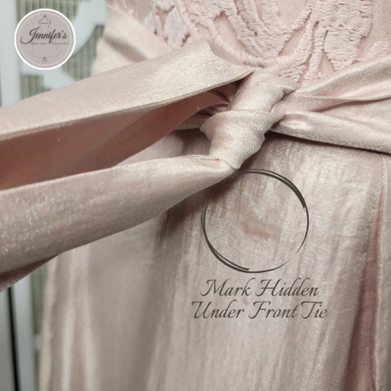 Adrianna Papell Adrianna Papell Blush Pink Shimmer Embroidered Bodice Dress Size XL / US 12-14 / IT 48-50 - 10 Thumbnail